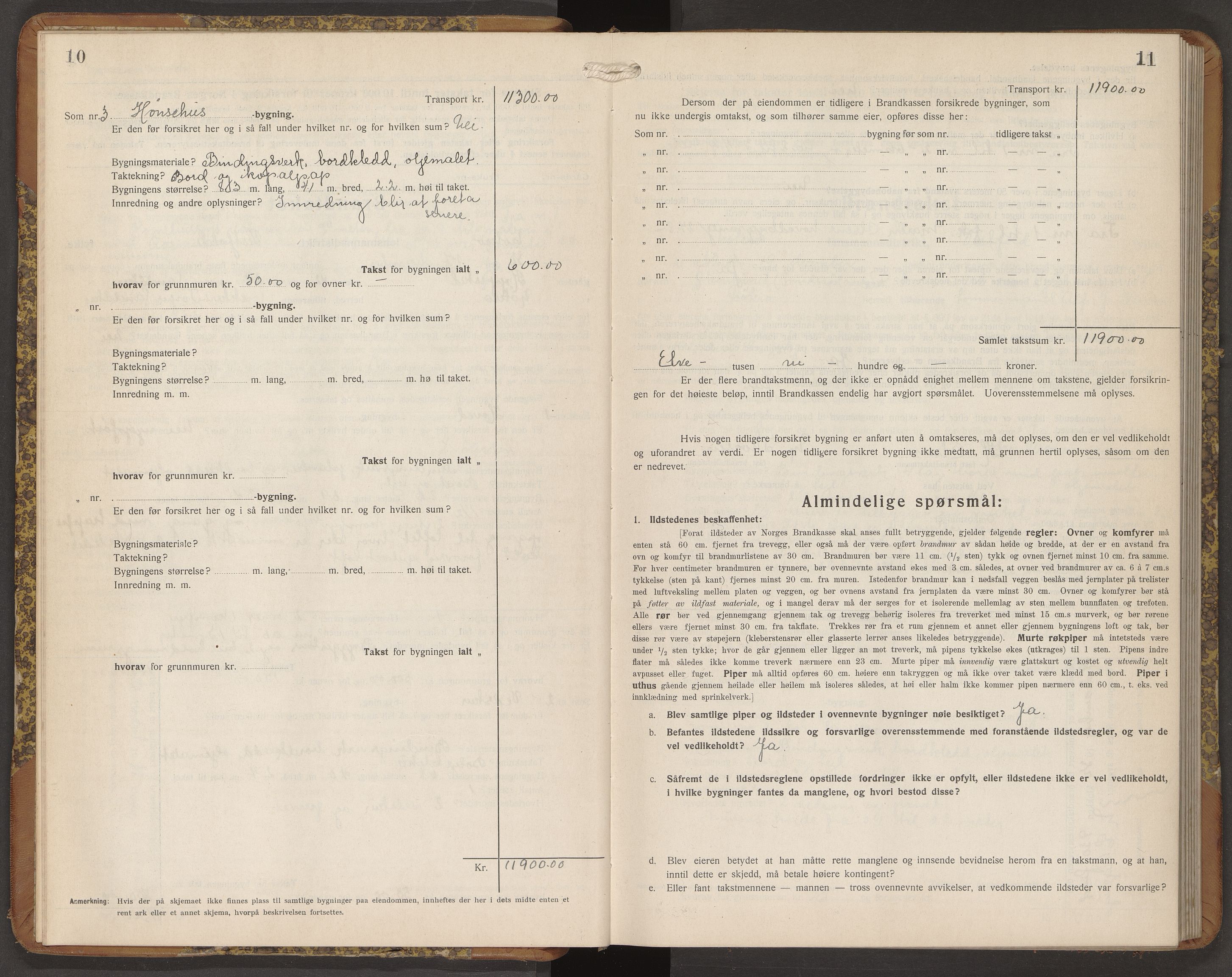 Nøtterøy lensmannskontor, AV/SAKO-A-540/Y/Yg/Ygb/L0009: Skjematakstprotokoll, 1932-1935, p. 10-11