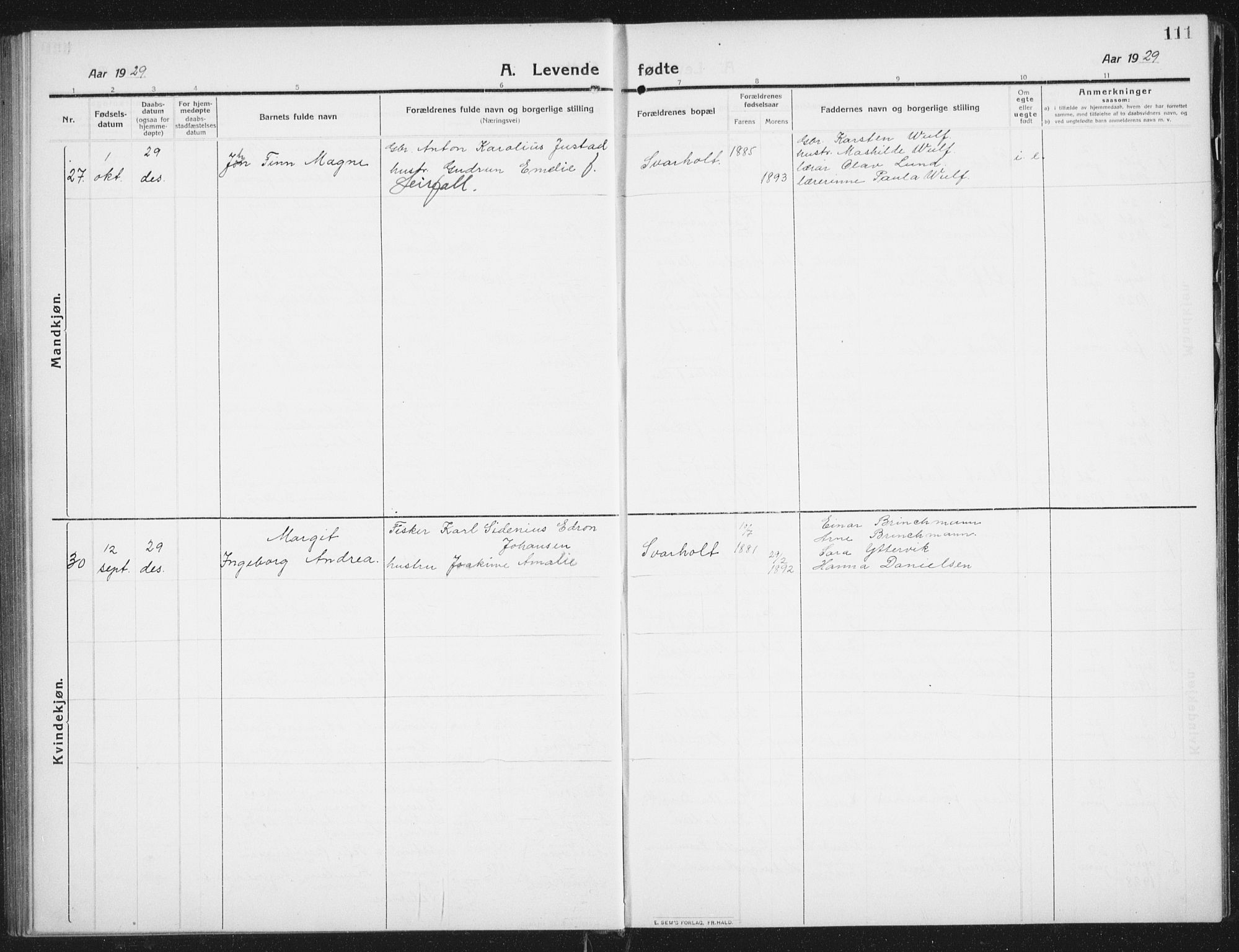 Ministerialprotokoller, klokkerbøker og fødselsregistre - Nordland, SAT/A-1459/882/L1183: Parish register (copy) no. 882C01, 1911-1938, p. 111