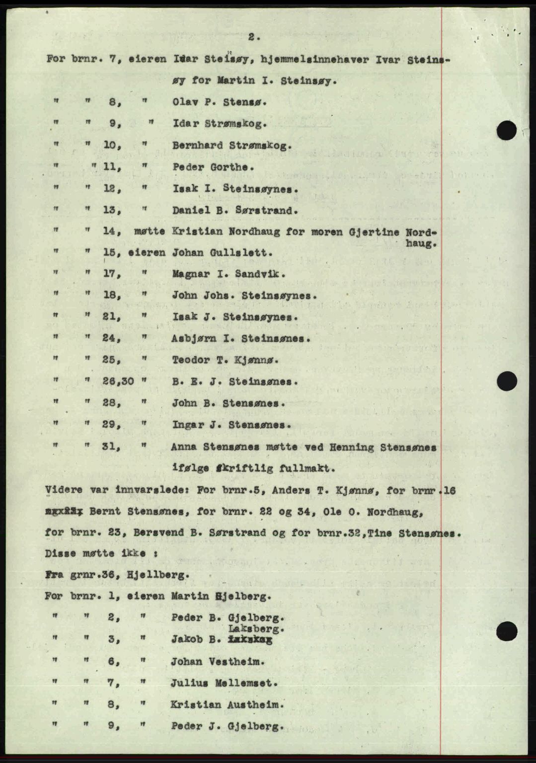 Nordmøre sorenskriveri, AV/SAT-A-4132/1/2/2Ca: Mortgage book no. A104, 1947-1947, Diary no: : 443/1947