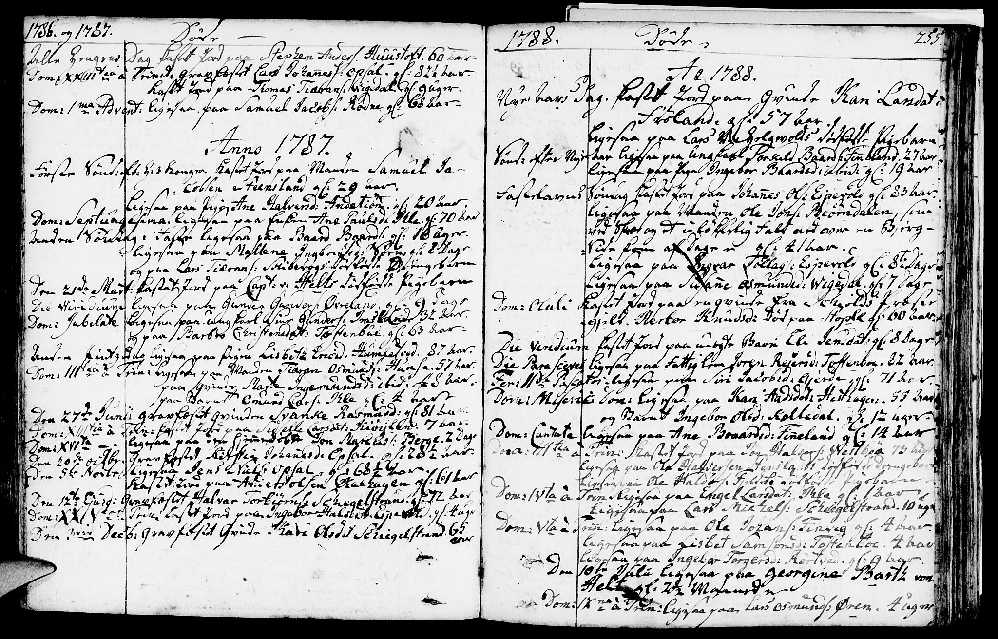 Vikedal sokneprestkontor, AV/SAST-A-101840/01/IV: Parish register (official) no. A 2, 1779-1817, p. 255