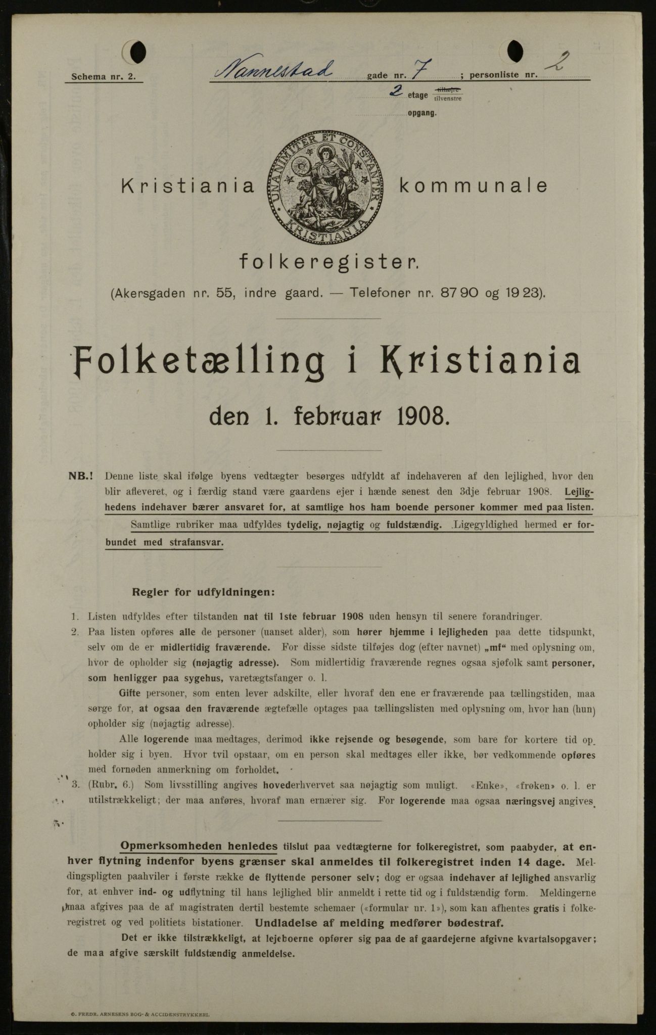 OBA, Municipal Census 1908 for Kristiania, 1908, p. 61971