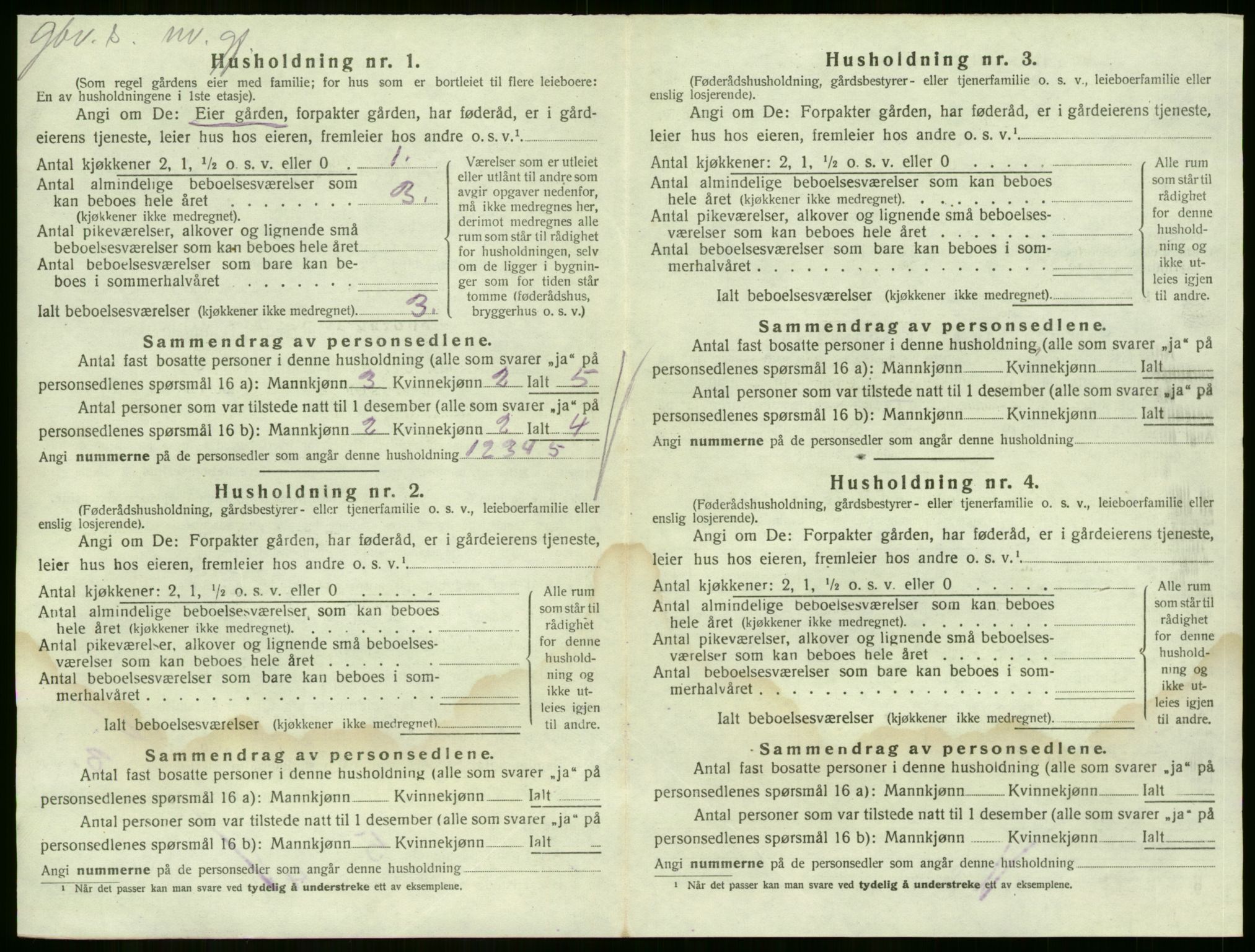 SAKO, 1920 census for Sande, 1920, p. 858