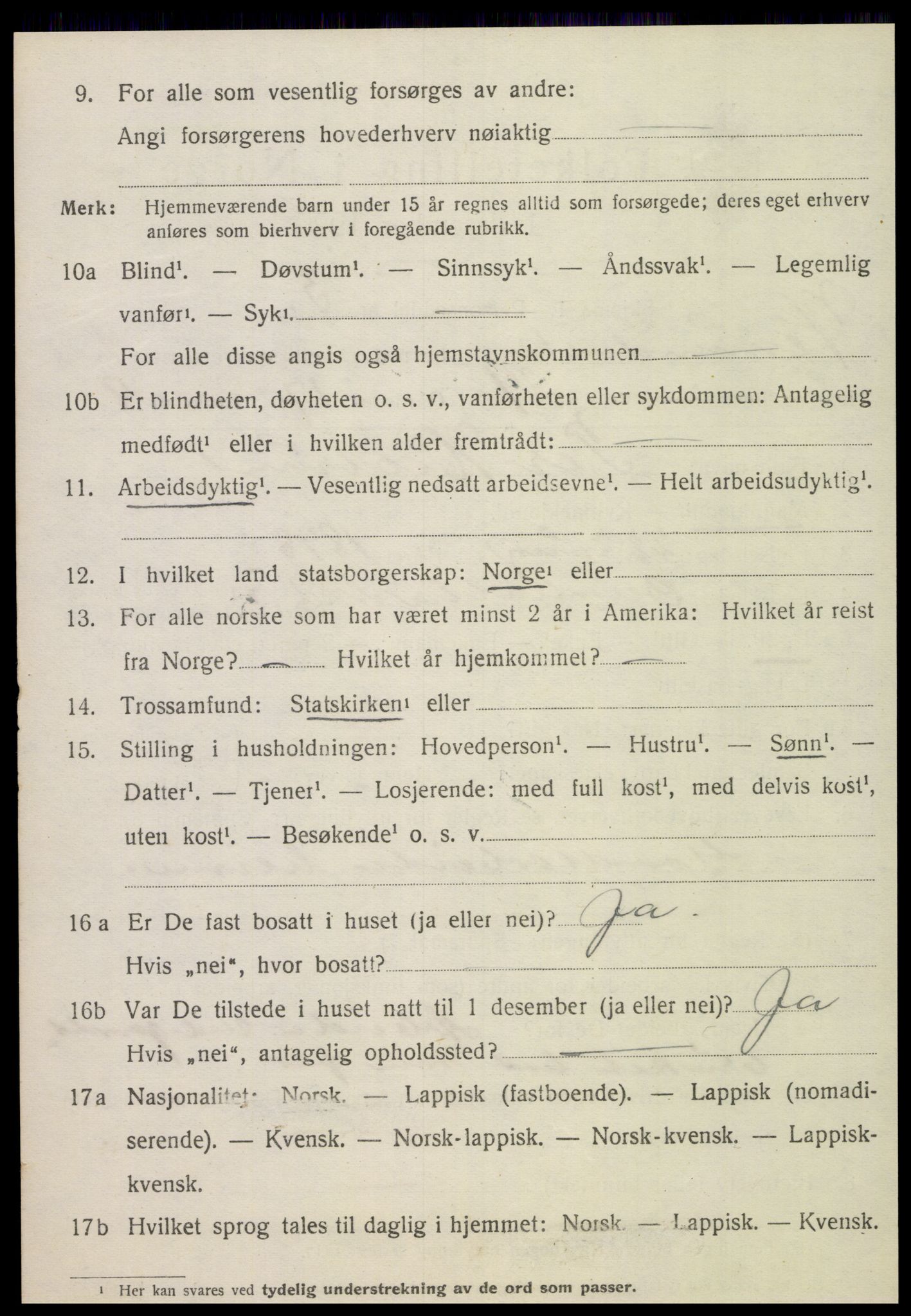 SAT, 1920 census for Vemundvik, 1920, p. 1148