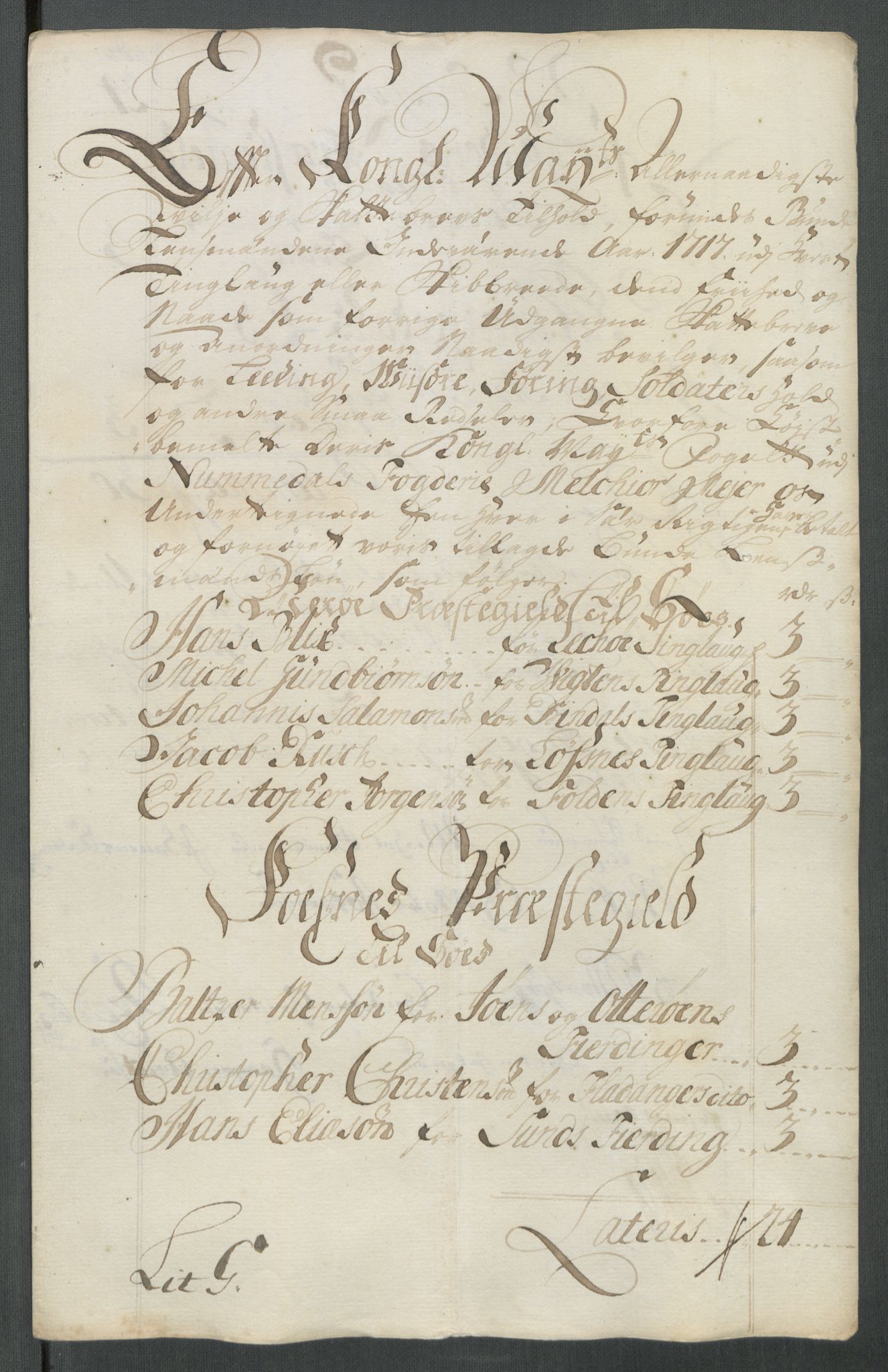 Rentekammeret inntil 1814, Reviderte regnskaper, Fogderegnskap, RA/EA-4092/R64/L4438: Fogderegnskap Namdal, 1717, p. 204