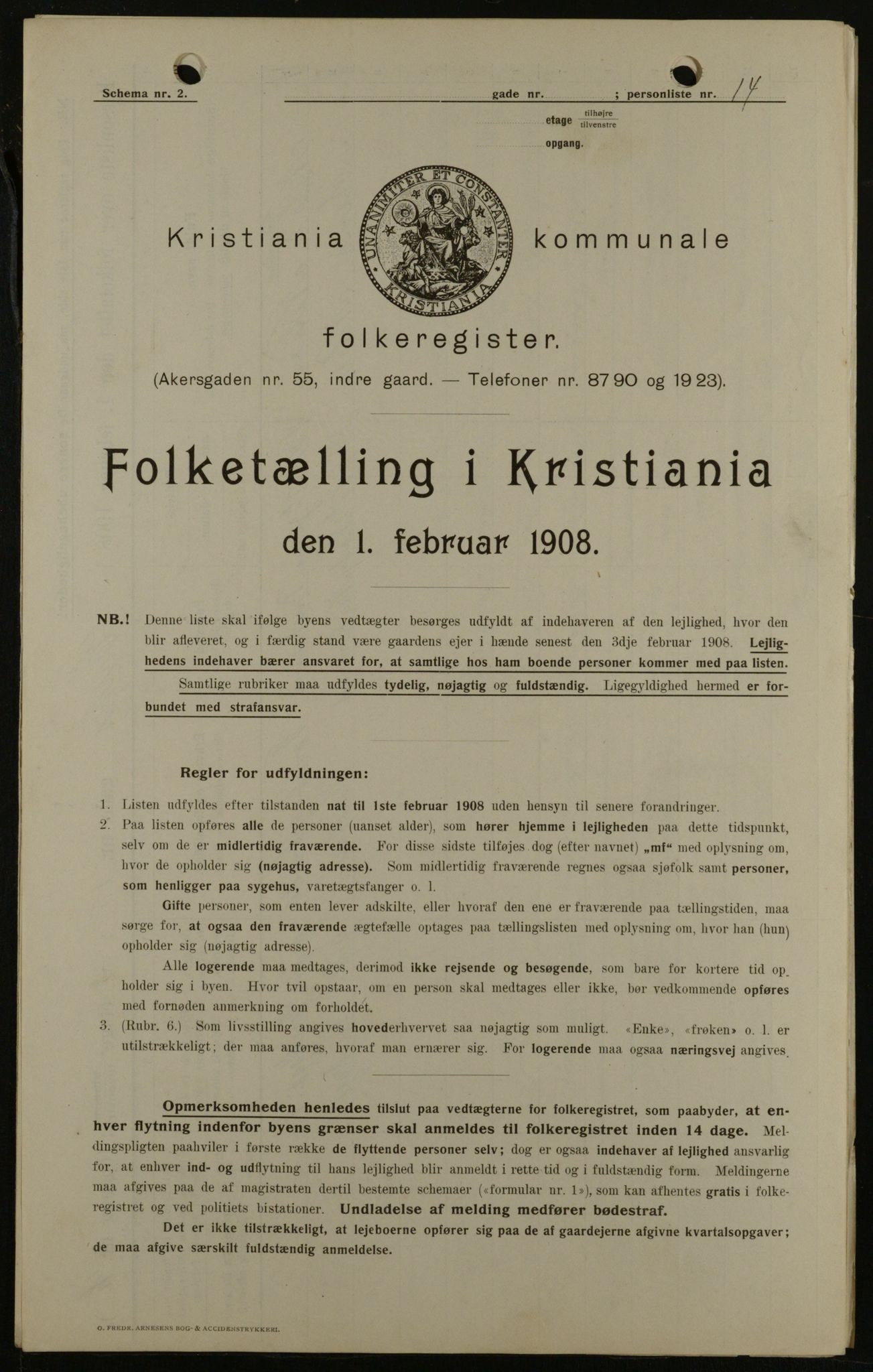OBA, Municipal Census 1908 for Kristiania, 1908, p. 17942