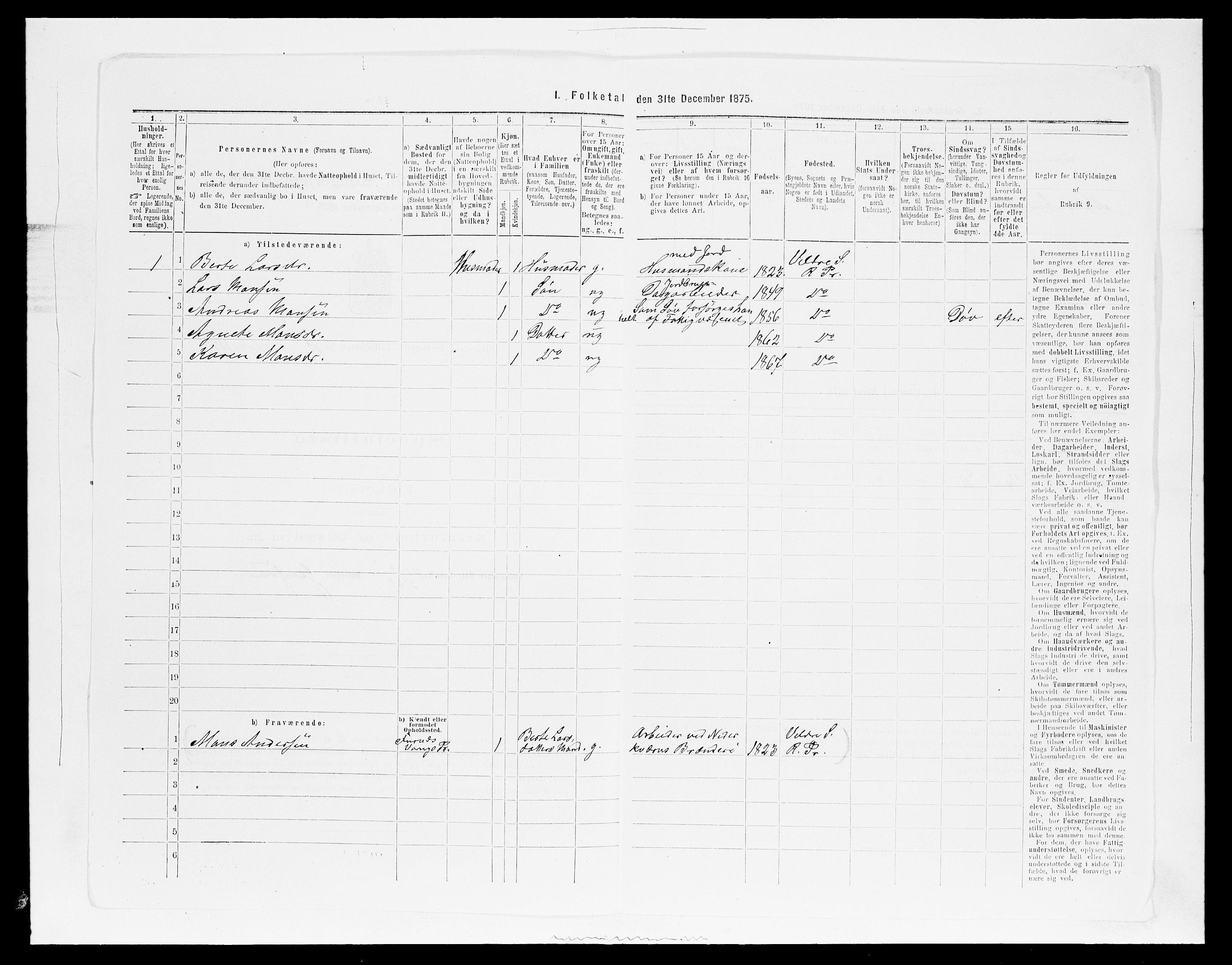 SAH, 1875 census for 0412P Ringsaker, 1875, p. 2159