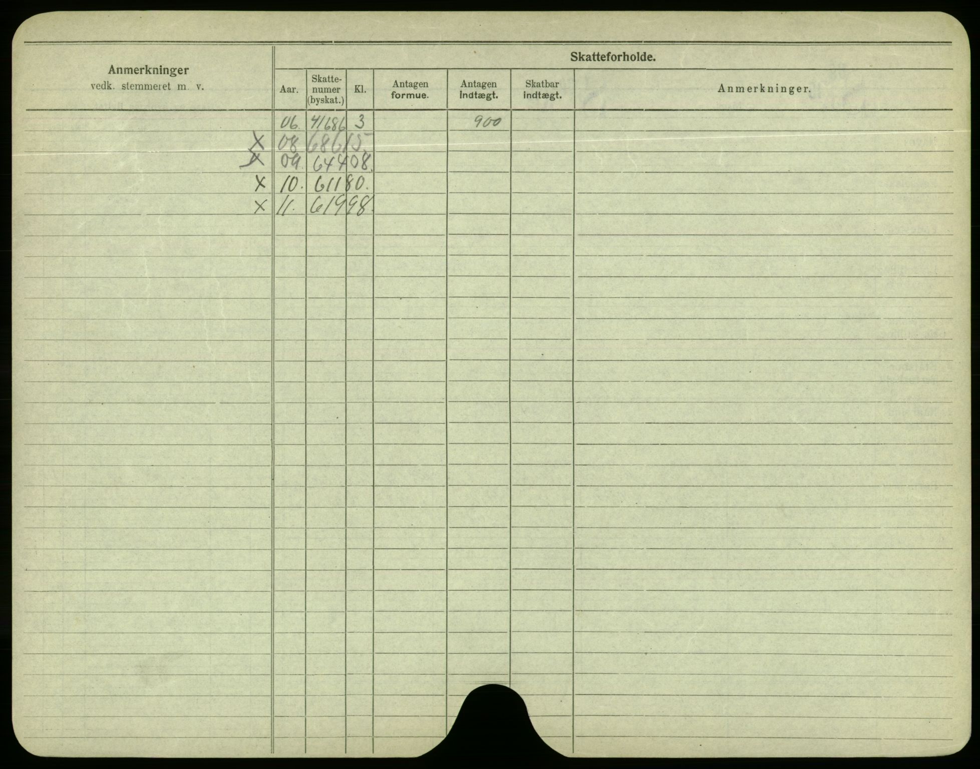 Oslo folkeregister, Registerkort, AV/SAO-A-11715/F/Fa/Fac/L0004: Menn, 1906-1914, p. 251b