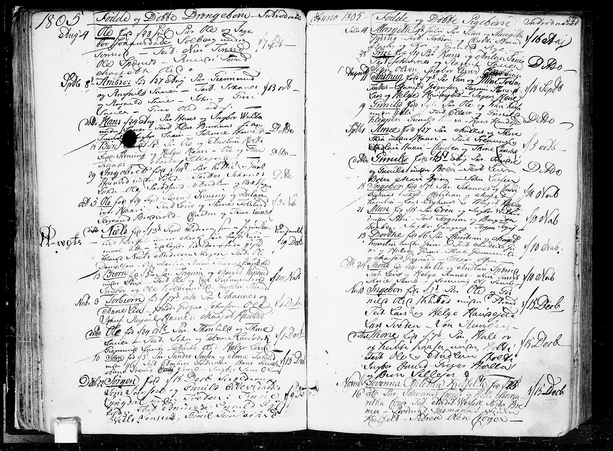 Heddal kirkebøker, AV/SAKO-A-268/F/Fa/L0004: Parish register (official) no. I 4, 1784-1814, p. 57