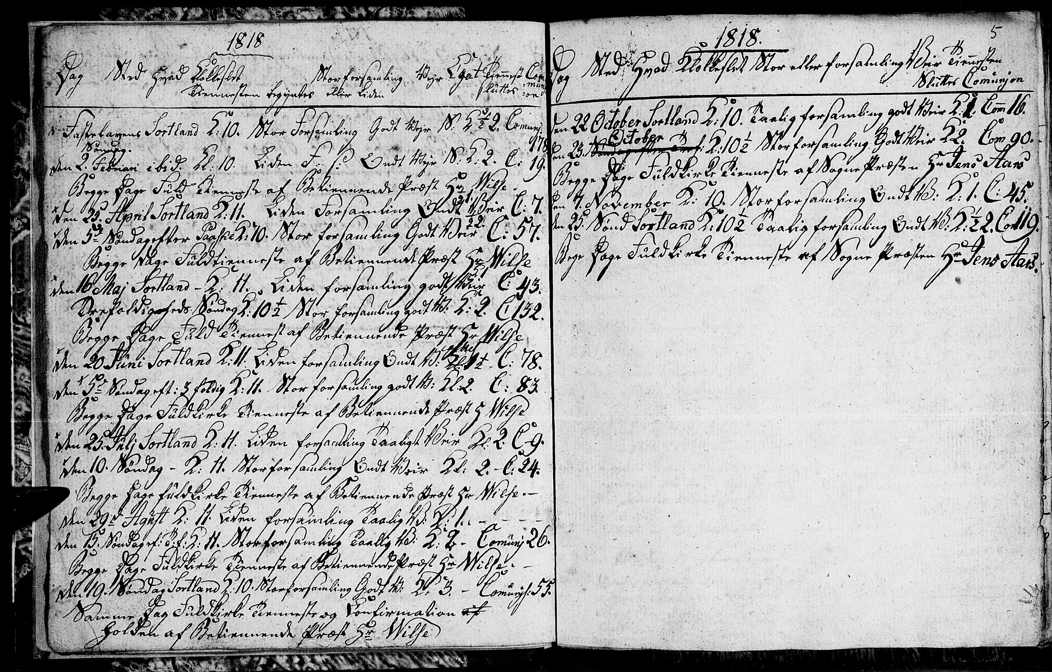 Ministerialprotokoller, klokkerbøker og fødselsregistre - Nordland, SAT/A-1459/895/L1368: Parish register (official) no. 895A03, 1812-1818, p. 5