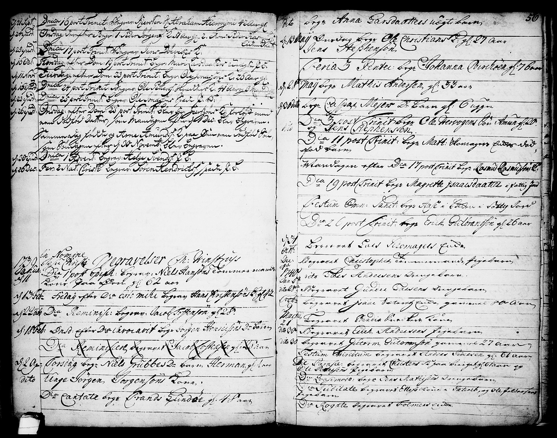 Brevik kirkebøker, SAKO/A-255/F/Fa/L0002: Parish register (official) no. 2, 1720-1764, p. 56
