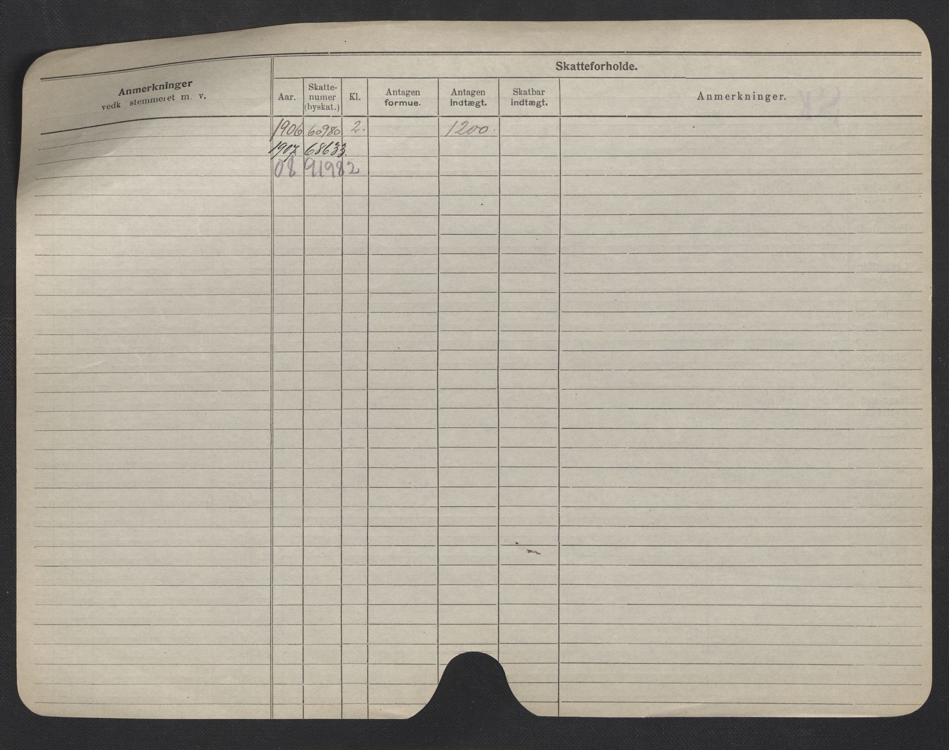 Oslo folkeregister, Registerkort, AV/SAO-A-11715/F/Fa/Fac/L0007: Menn, 1906-1914, p. 97b