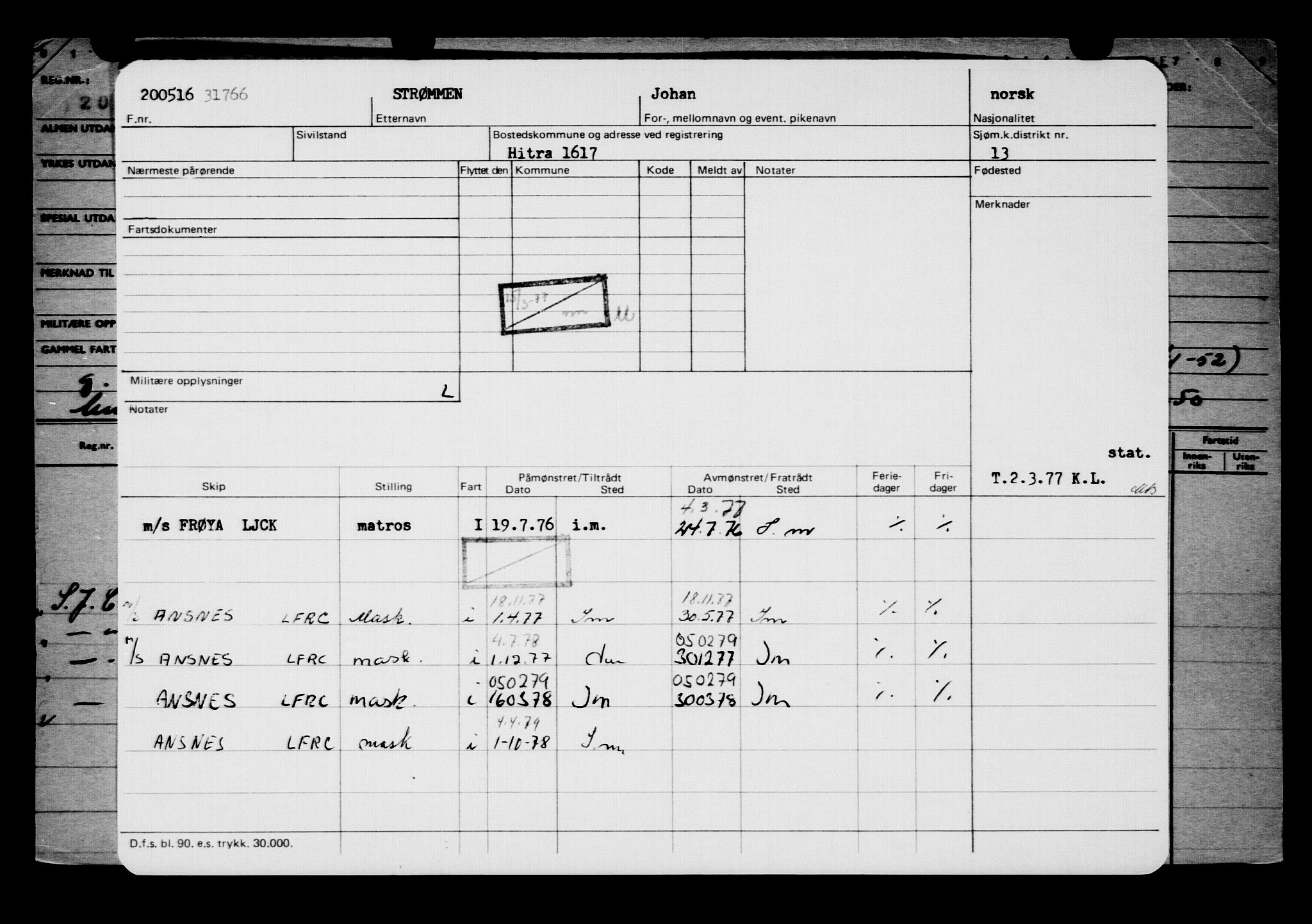 Direktoratet for sjømenn, AV/RA-S-3545/G/Gb/L0139: Hovedkort, 1916, p. 284