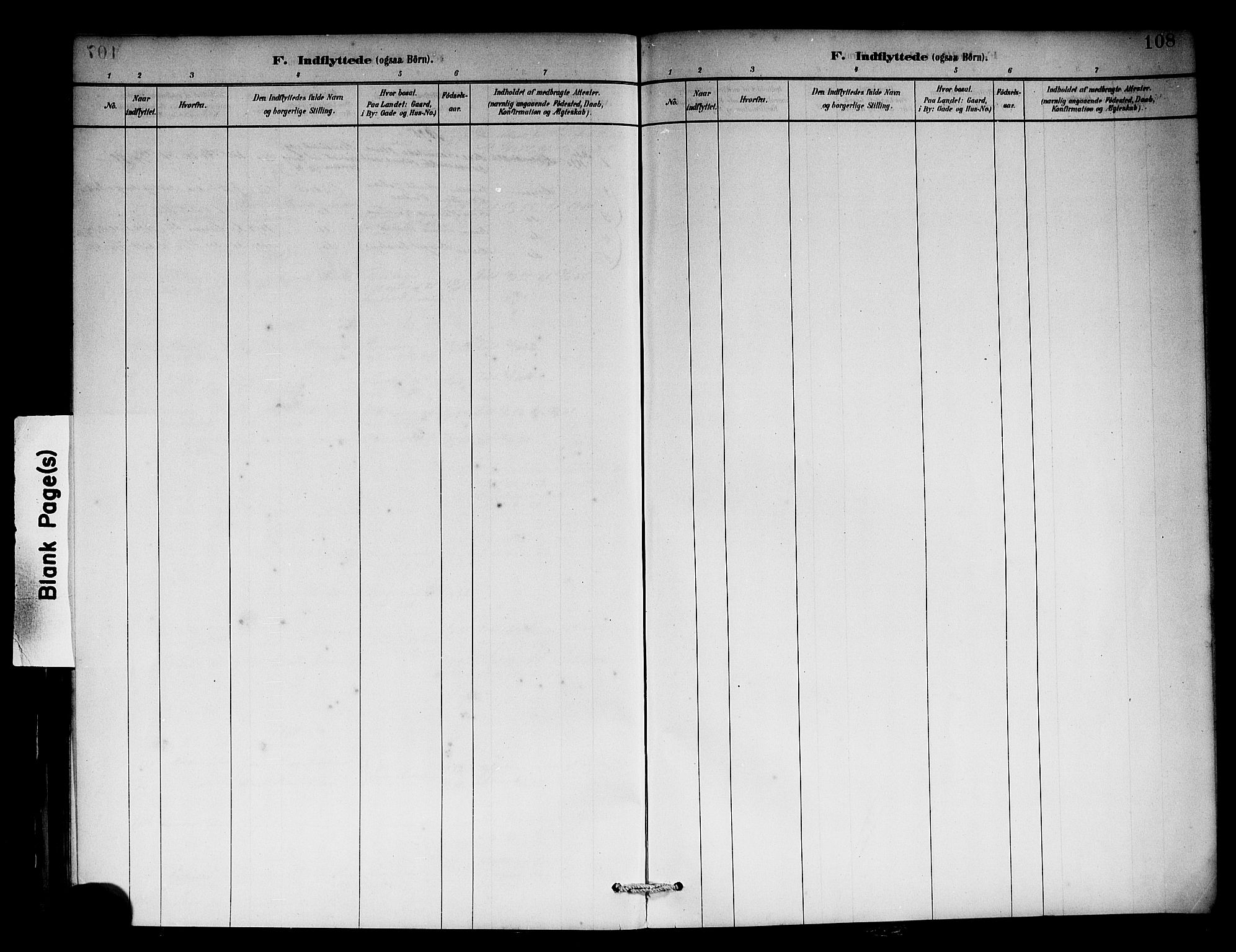 Solund sokneprestembete, AV/SAB-A-81401: Parish register (official) no. A 1, 1881-1902, p. 108