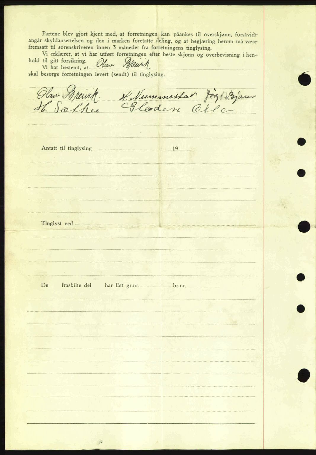 Moss sorenskriveri, SAO/A-10168: Mortgage book no. A9, 1941-1942, Diary no: : 451/1942