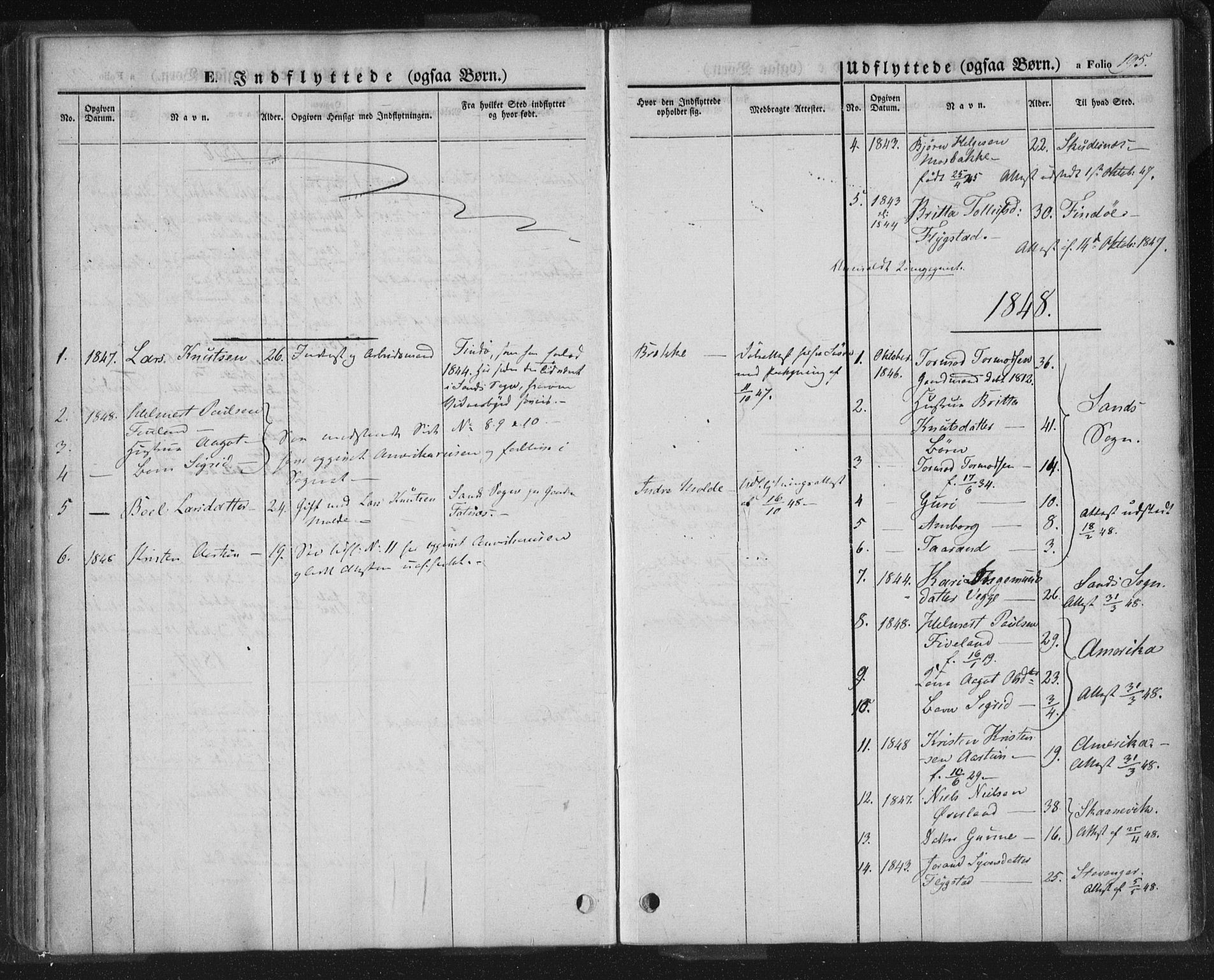 Sand sokneprestkontor, AV/SAST-A-101848/01/III/L0002: Parish register (official) no. A 2, 1838-1859, p. 195