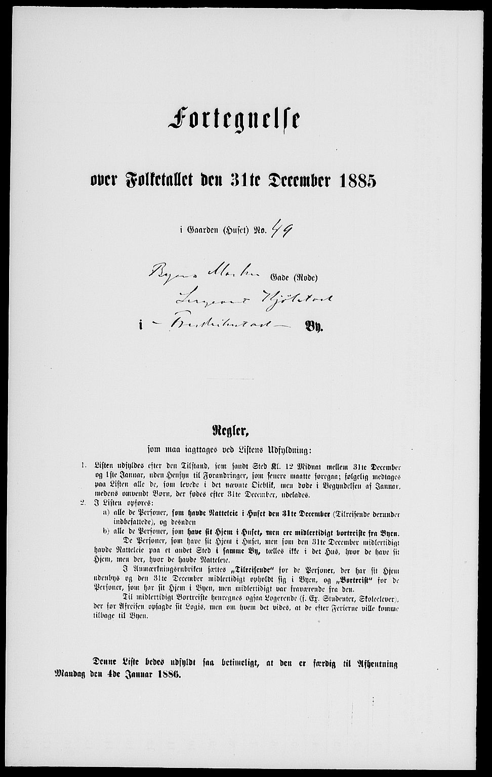 RA, 1885 census for 0103 Fredrikstad, 1885, p. 1953