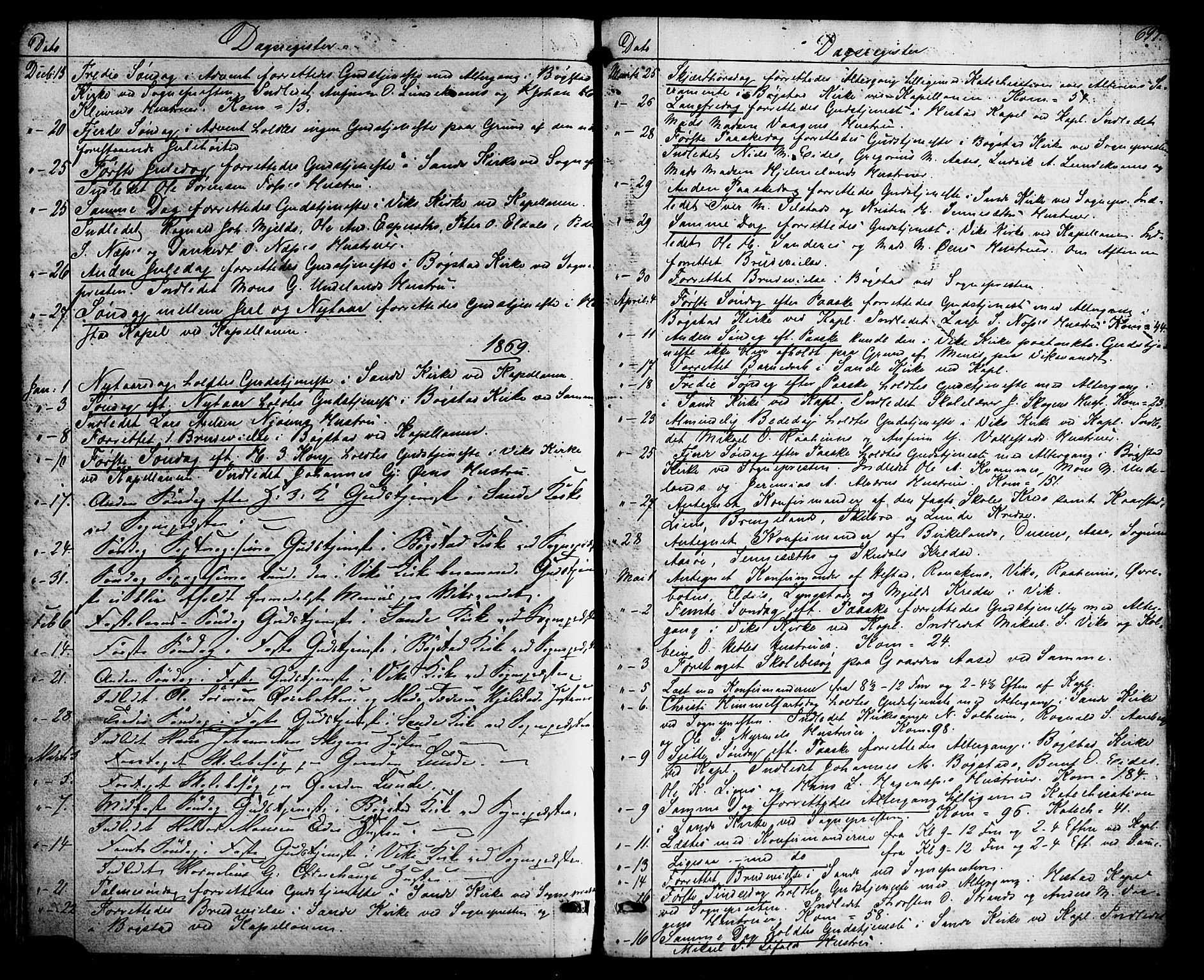 Gaular sokneprestembete, SAB/A-80001/H/Haa: Parish register (official) no. A 5, 1860-1881, p. 694