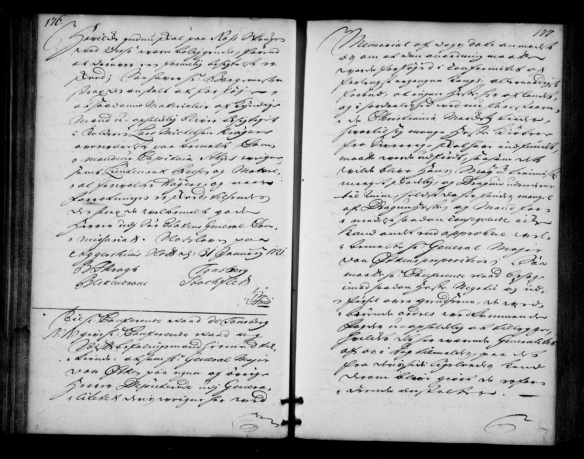 Stattholderembetet 1572-1771, AV/RA-EA-2870/Bd/L0013: Ordreprotokoll, 1720-1722, p. 176-177