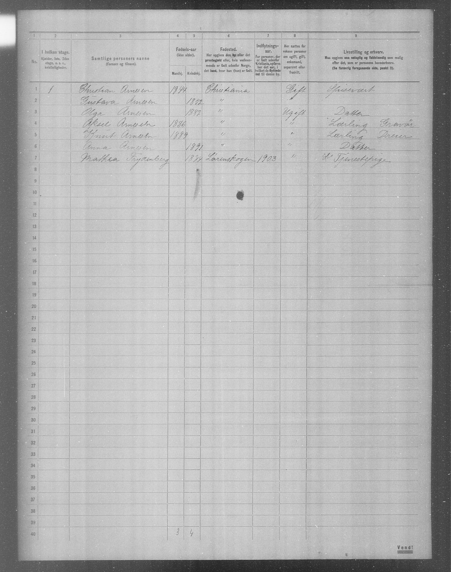 OBA, Municipal Census 1904 for Kristiania, 1904, p. 14220