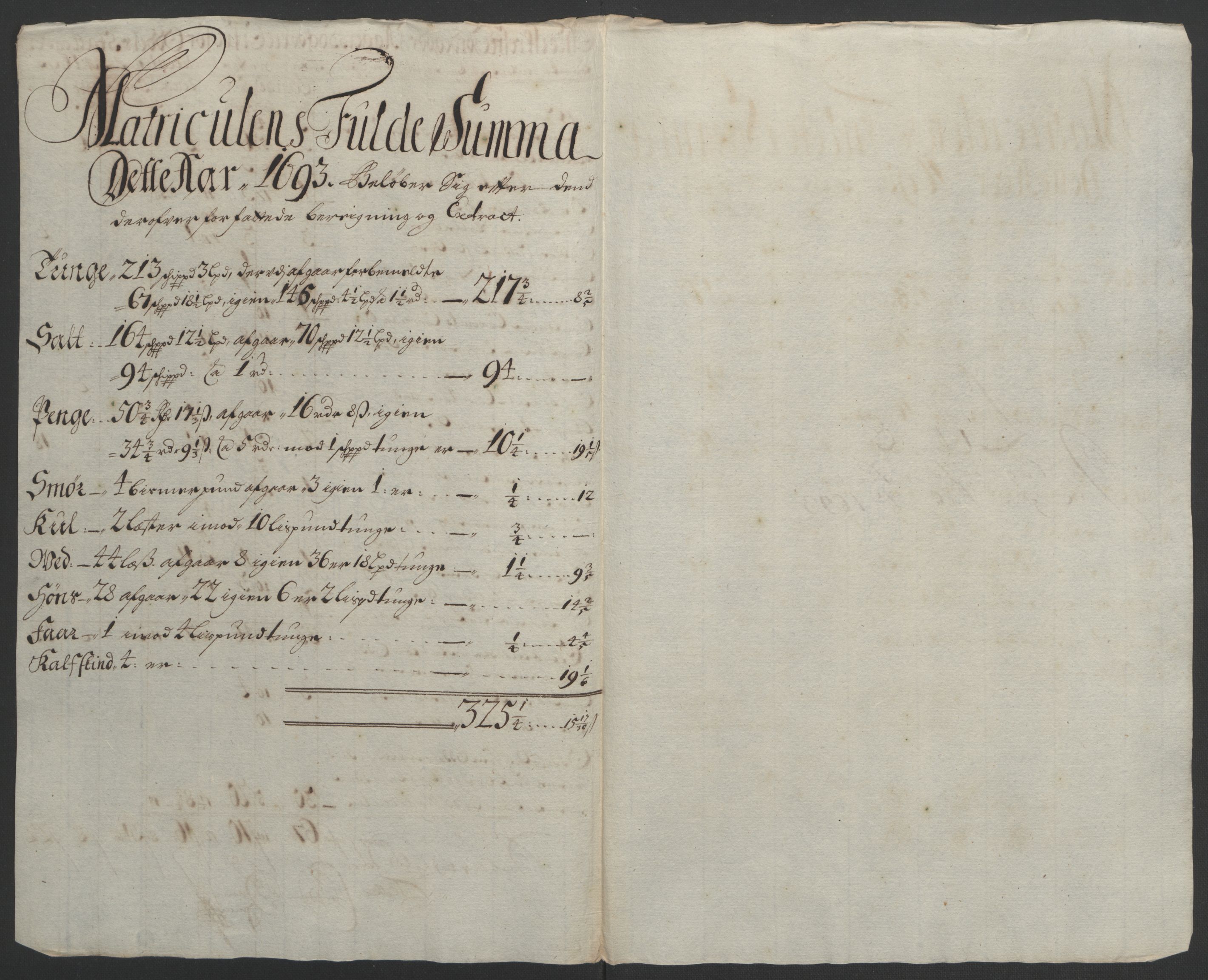 Rentekammeret inntil 1814, Reviderte regnskaper, Fogderegnskap, AV/RA-EA-4092/R08/L0426: Fogderegnskap Aker, 1692-1693, p. 338