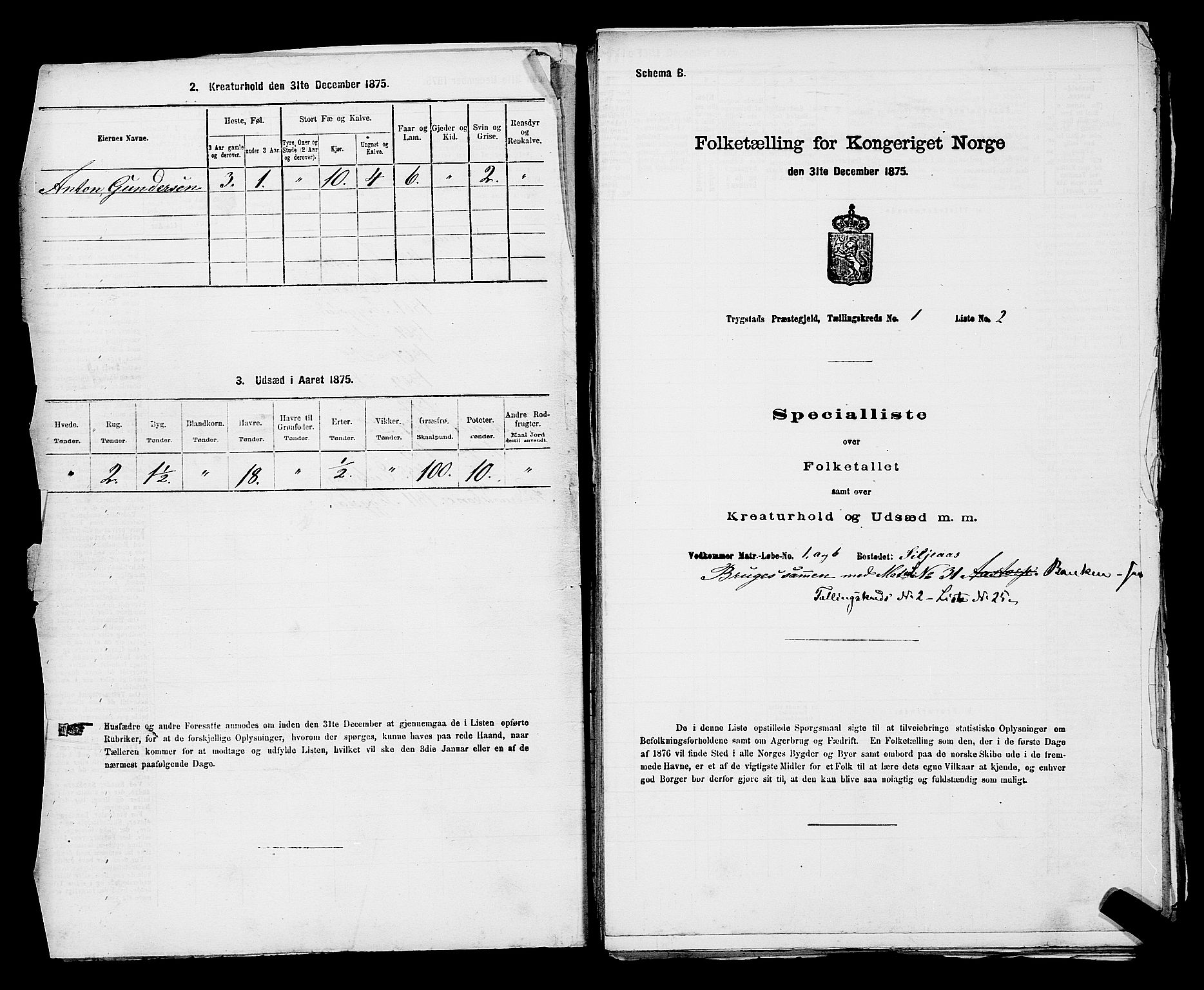 RA, 1875 census for 0122P Trøgstad, 1875, p. 47