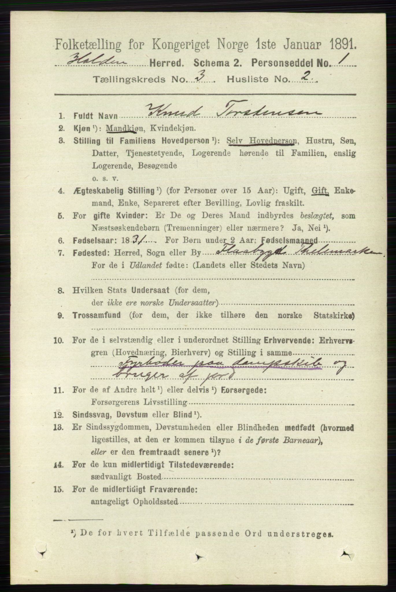 RA, 1891 census for 0819 Holla, 1891, p. 1353