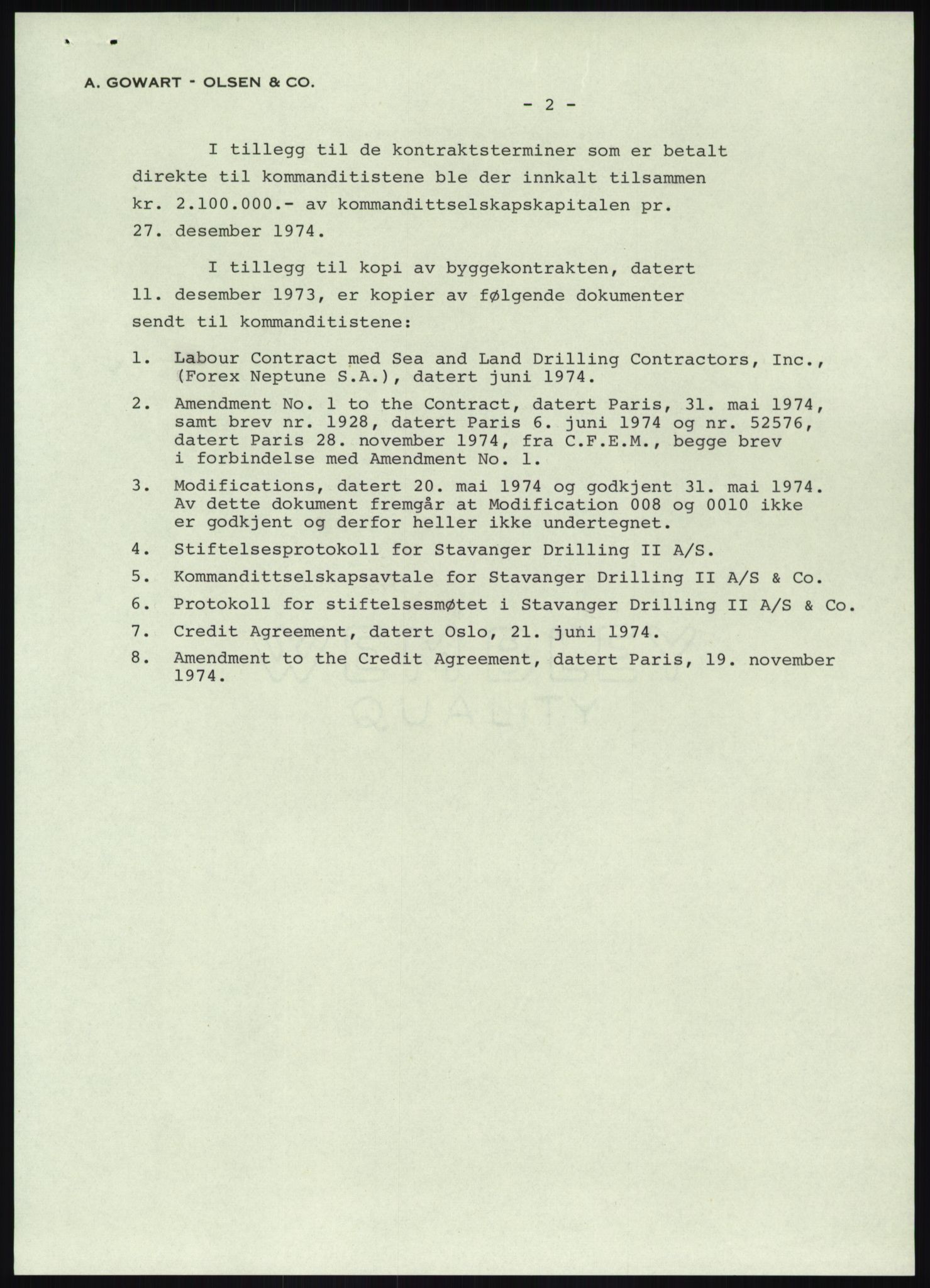 Pa 1503 - Stavanger Drilling AS, AV/SAST-A-101906/A/Ac/L0001: Årsberetninger, 1974-1978, p. 36