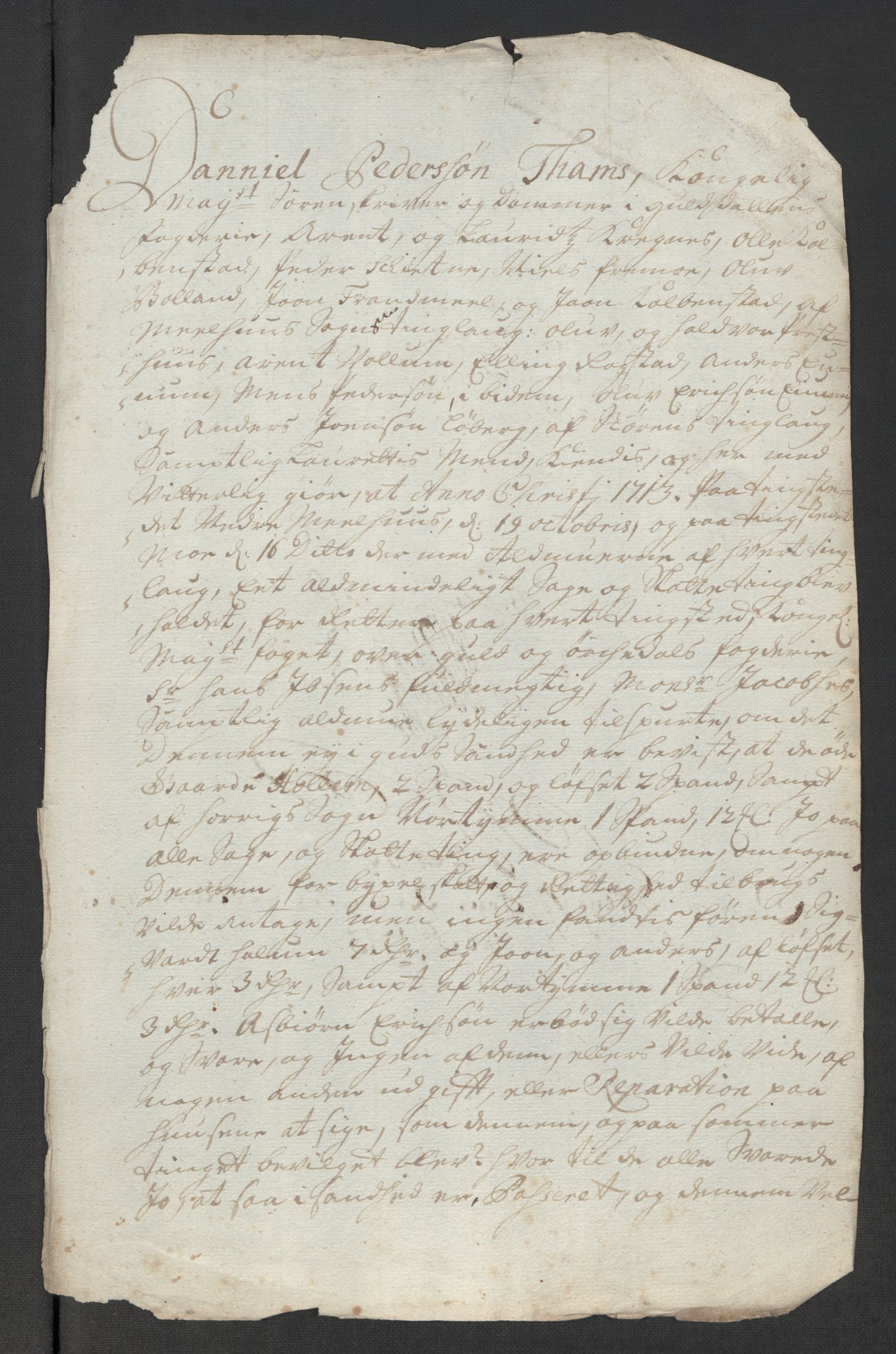 Rentekammeret inntil 1814, Reviderte regnskaper, Fogderegnskap, AV/RA-EA-4092/R60/L3964: Fogderegnskap Orkdal og Gauldal, 1713, p. 572