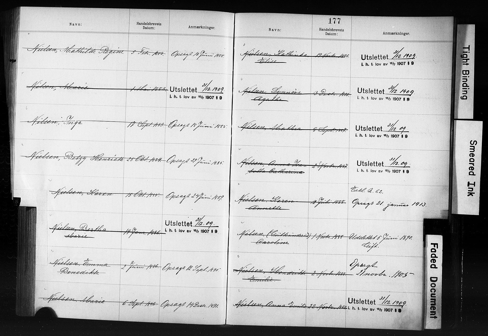 Kristiania magistrat, SAO/A-10711/F/Fb/L0006: Borgerrulle, 1879-1899, p. 149