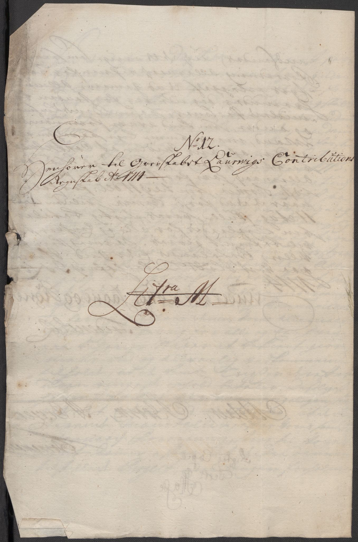 Rentekammeret inntil 1814, Reviderte regnskaper, Fogderegnskap, RA/EA-4092/R33/L1986: Fogderegnskap Larvik grevskap, 1714-1715, p. 175