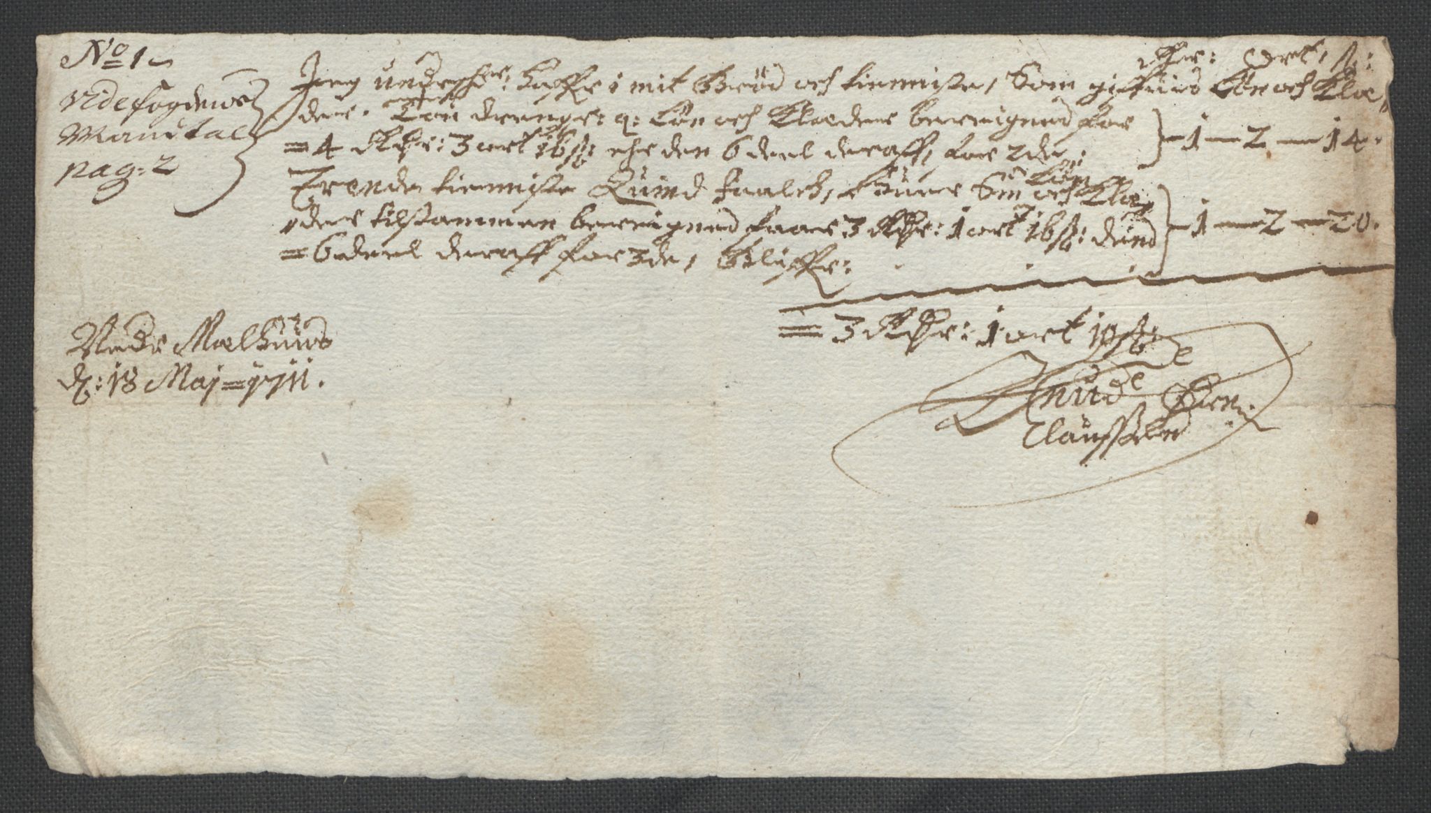 Rentekammeret inntil 1814, Reviderte regnskaper, Fogderegnskap, AV/RA-EA-4092/R60/L3962: Fogderegnskap Orkdal og Gauldal, 1711, p. 207