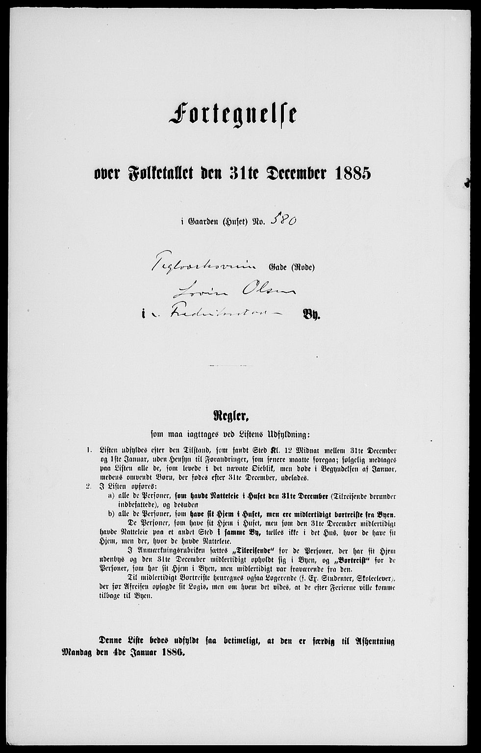 RA, 1885 census for 0103 Fredrikstad, 1885, p. 1566