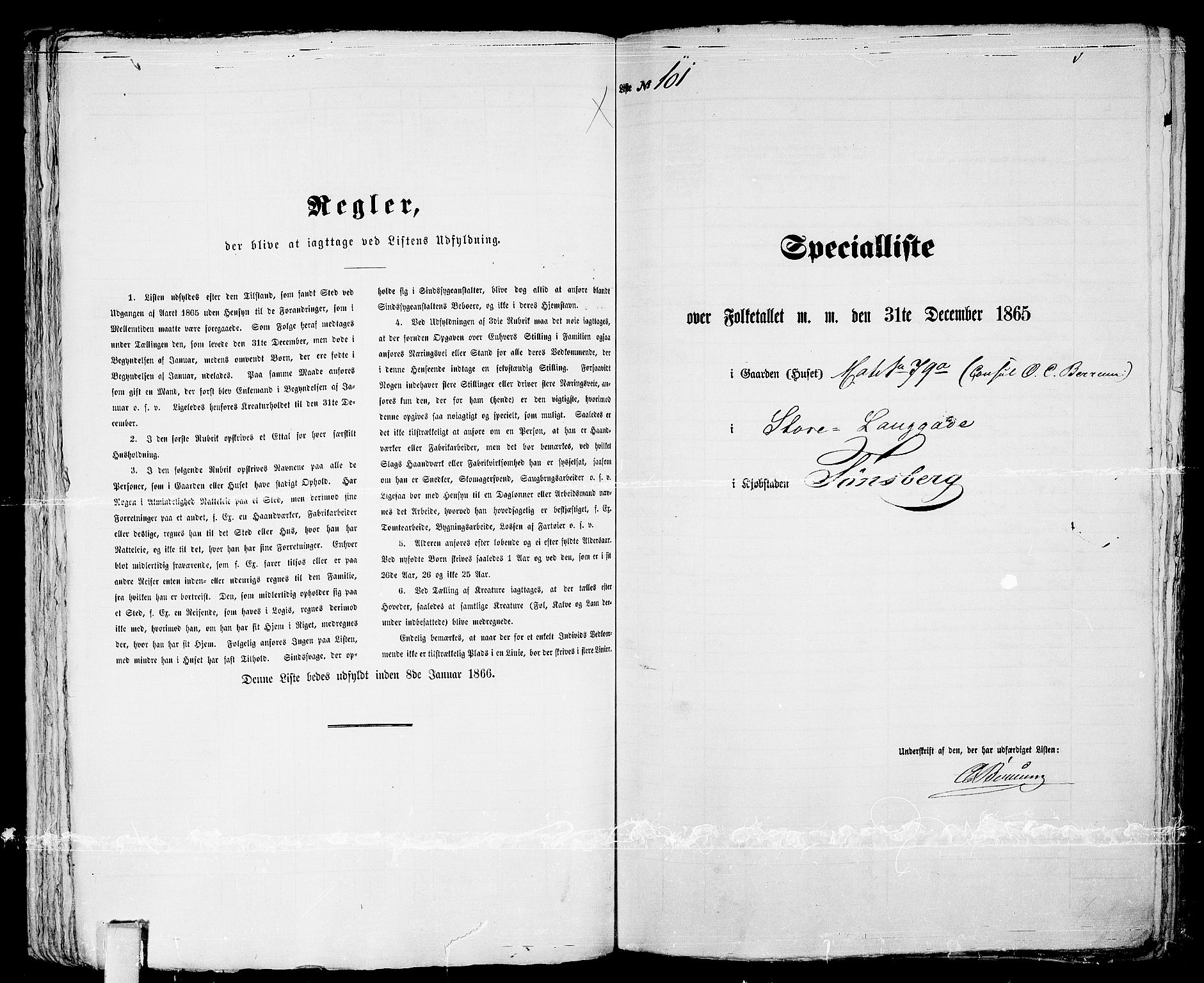 RA, 1865 census for Tønsberg, 1865, p. 222