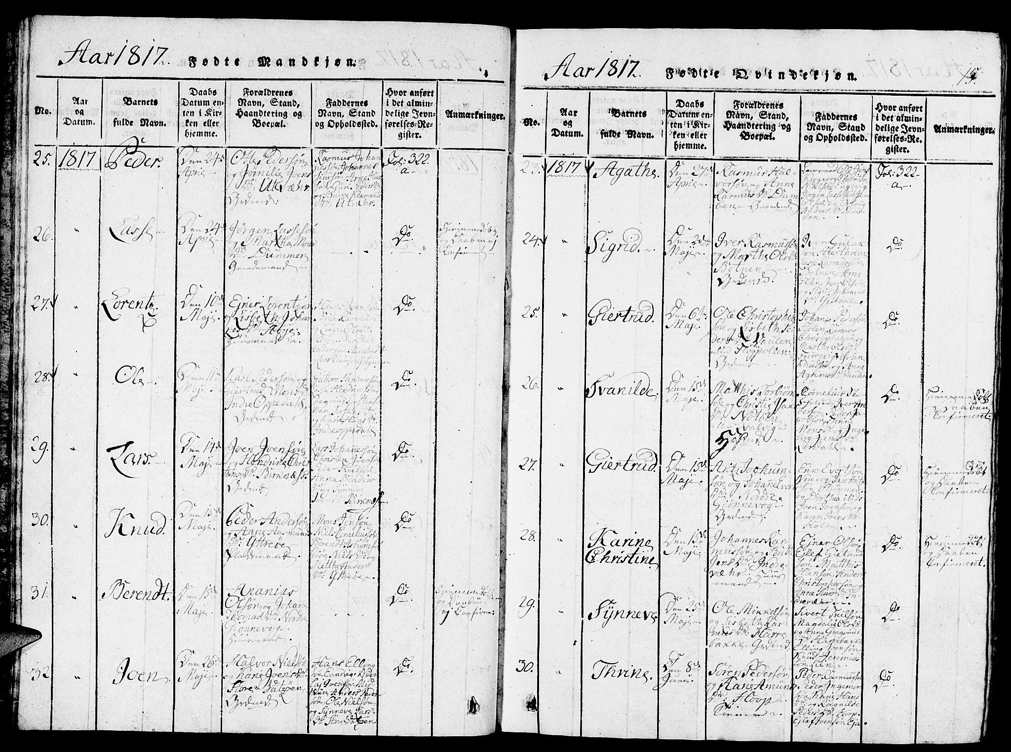Gulen sokneprestembete, SAB/A-80201/H/Haa/Haaa/L0018: Parish register (official) no. A 18, 1816-1825, p. 15