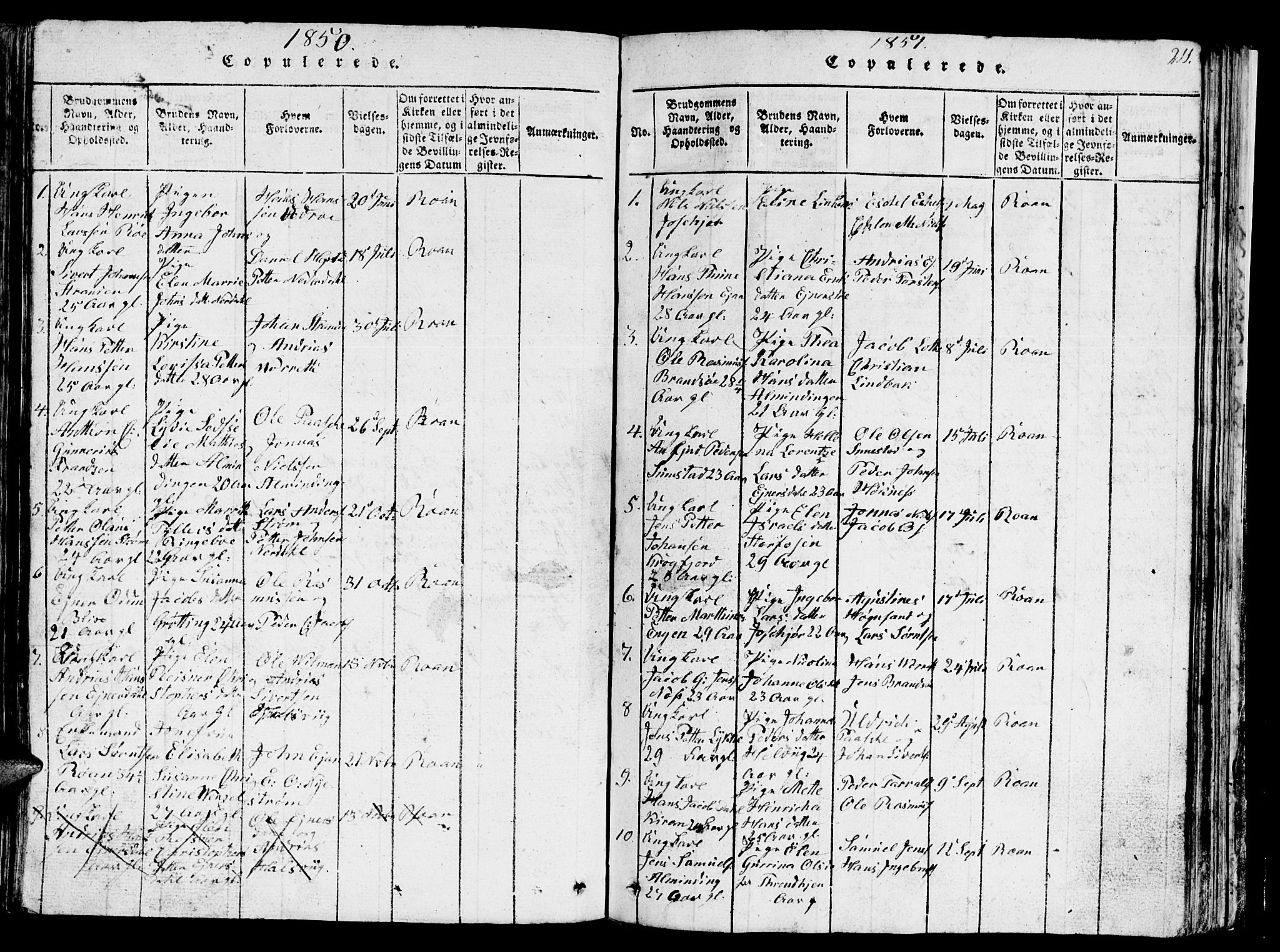 Ministerialprotokoller, klokkerbøker og fødselsregistre - Sør-Trøndelag, SAT/A-1456/657/L0714: Parish register (copy) no. 657C01, 1818-1868, p. 211