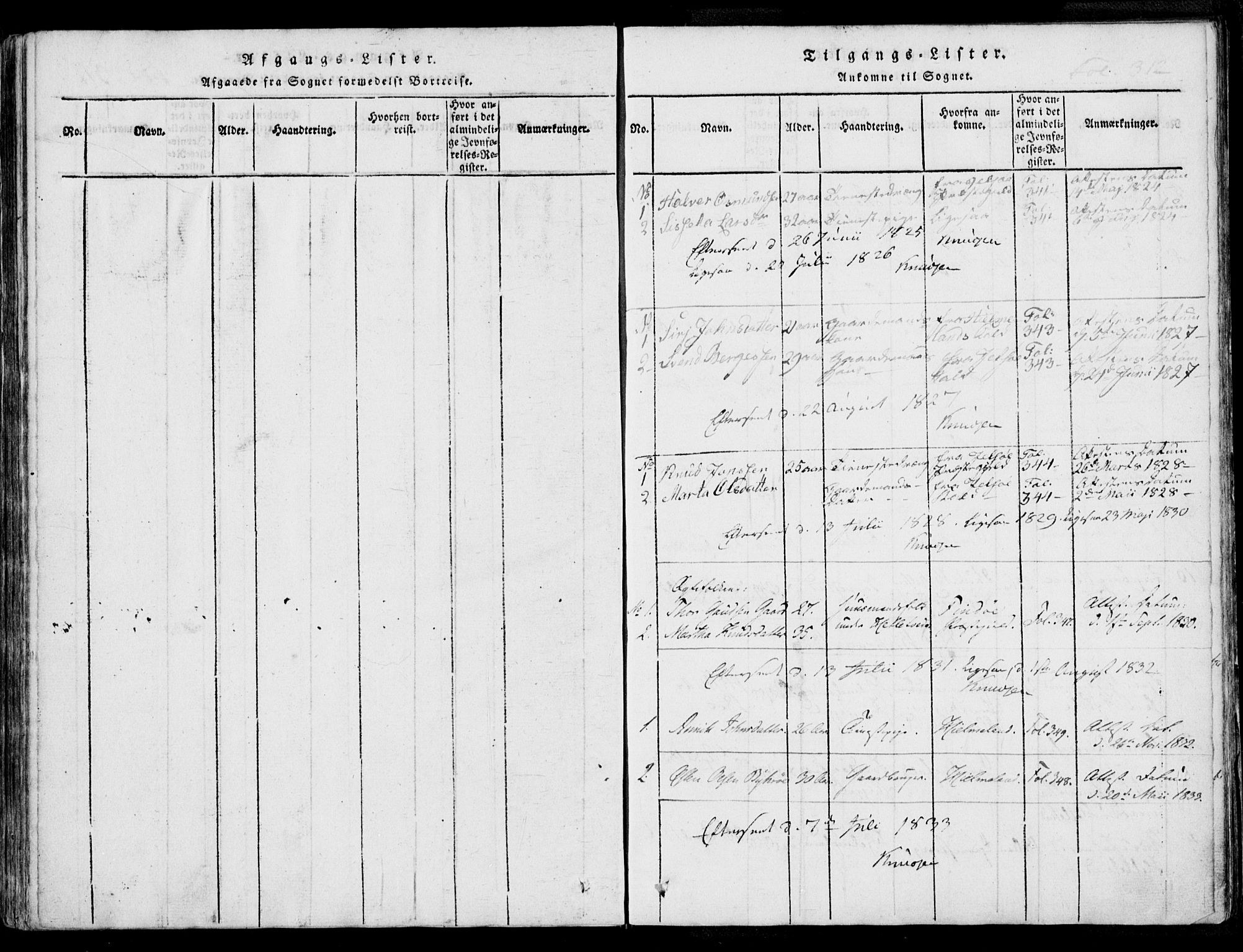 Nedstrand sokneprestkontor, AV/SAST-A-101841/01/IV: Parish register (official) no. A 7, 1816-1870