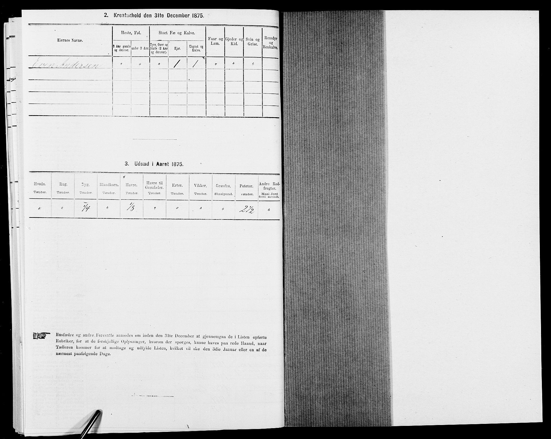 SAK, 1875 census for 0911P Gjerstad, 1875, p. 278