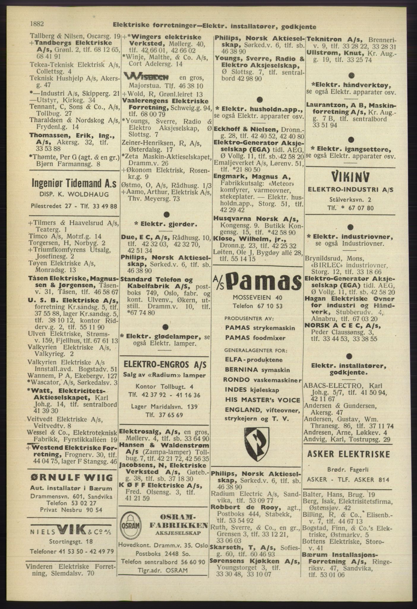 Kristiania/Oslo adressebok, PUBL/-, 1960-1961, p. 1882