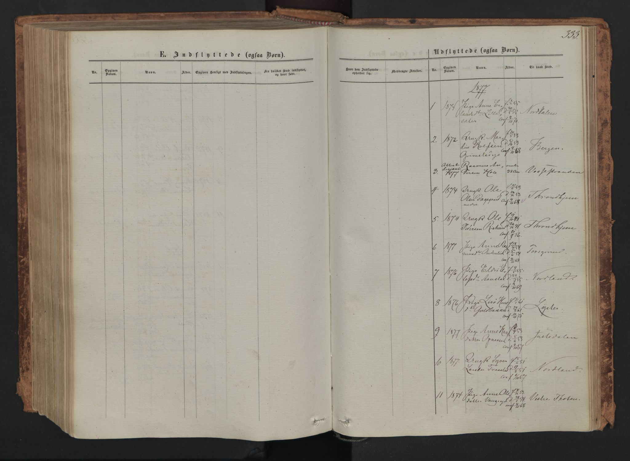 Skjåk prestekontor, SAH/PREST-072/H/Ha/Haa/L0001: Parish register (official) no. 1, 1863-1879, p. 333