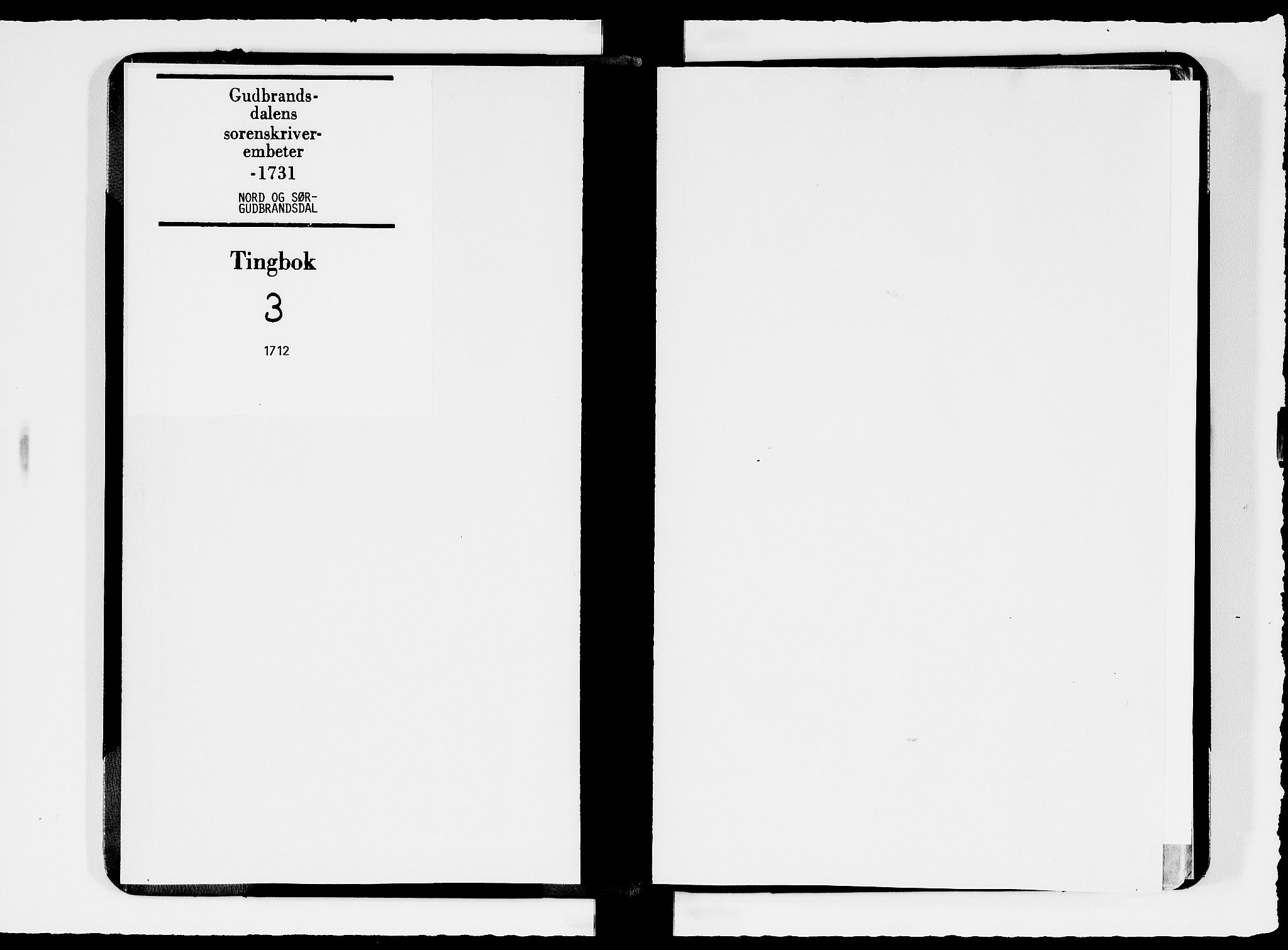 Sorenskriverier i Gudbrandsdalen, AV/SAH-TING-036/G/Gb/Gbc/L0003: Tingbok - Nord- og Sør-Gudbrandsdal, 1712