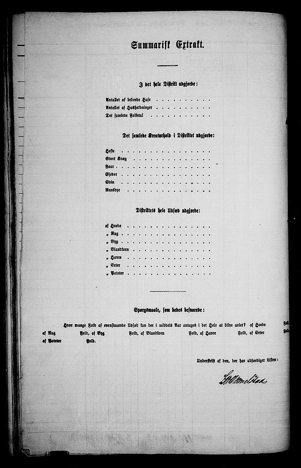 RA, 1865 census for Land, 1865, p. 87