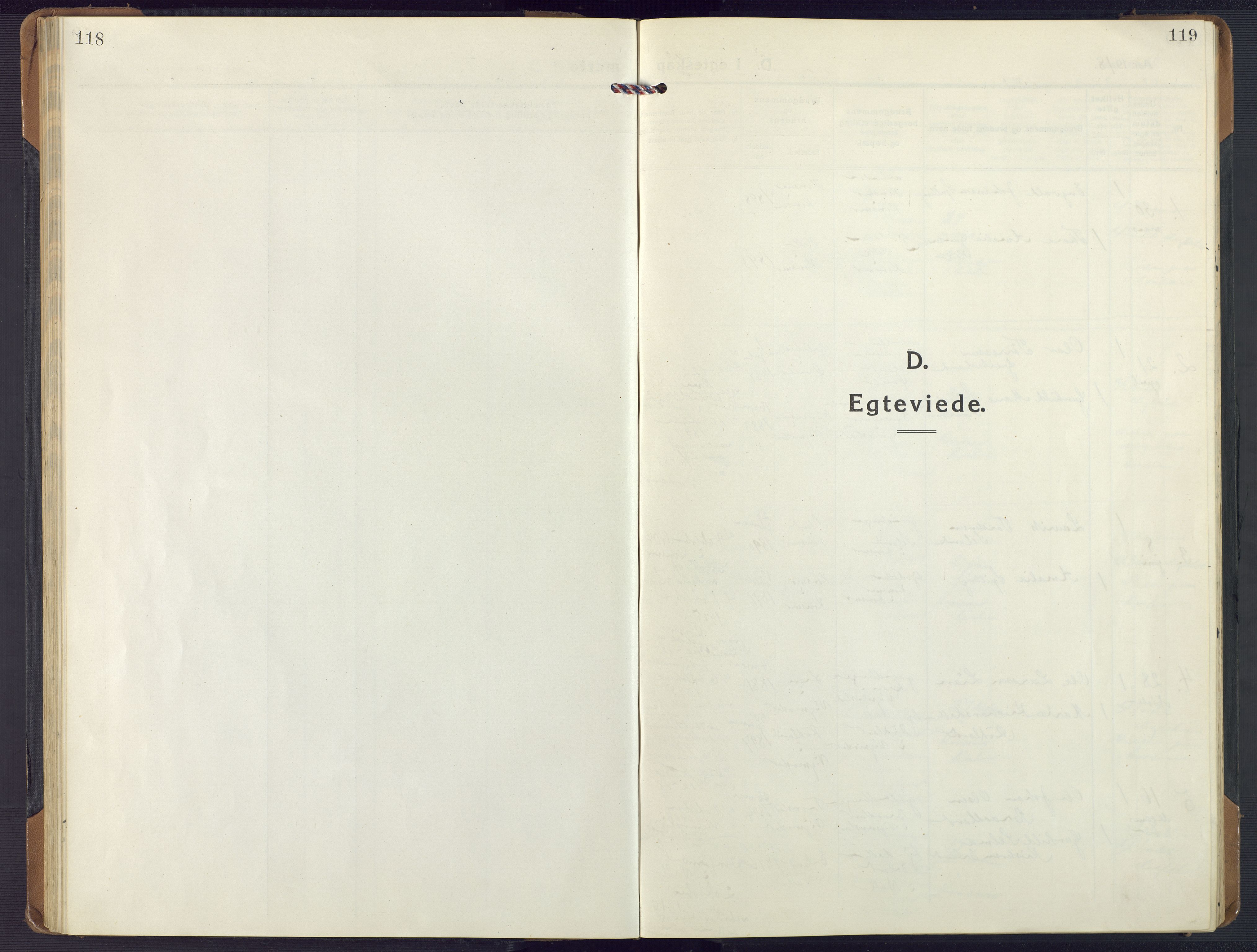 Nord-Audnedal sokneprestkontor, SAK/1111-0032/F/Fa/Fab/L0005: Parish register (official) no. A 5, 1918-1925, p. 118-119