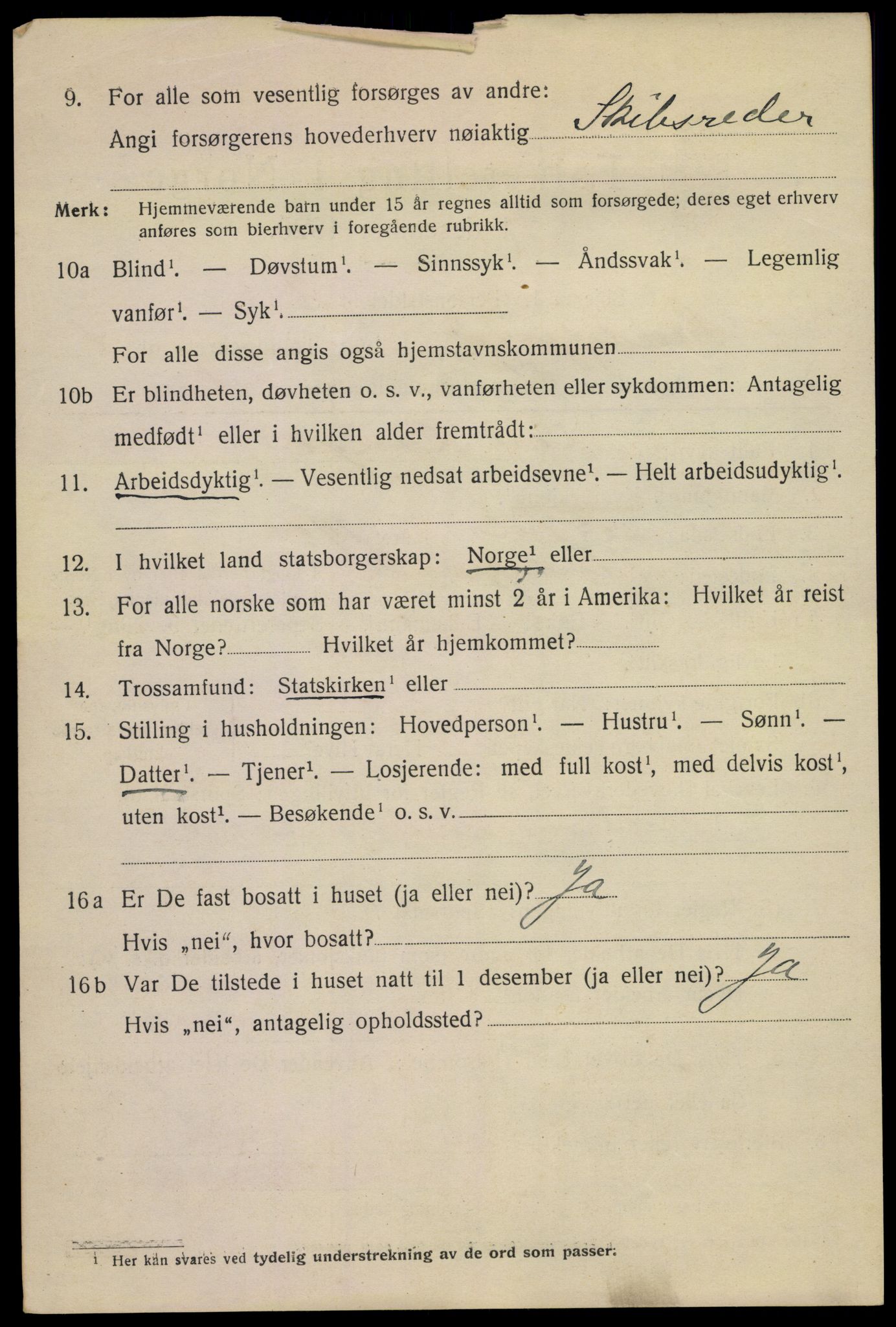 SAKO, 1920 census for Sandefjord, 1920, p. 8411