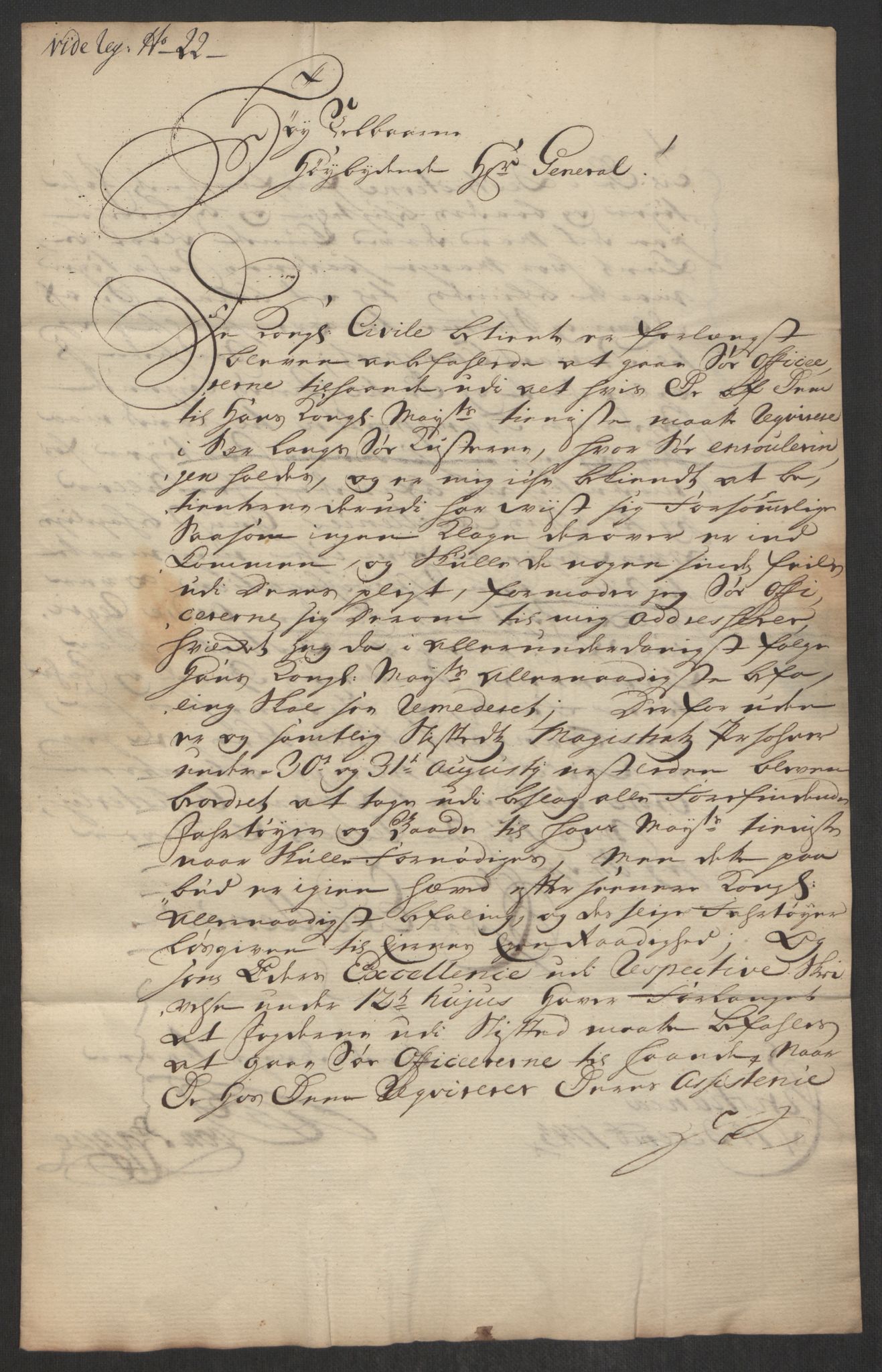 Kommanderende general (KG I) med Det norske krigsdirektorium, AV/RA-EA-5419/D/L0062: Stattholderens, stiftamtmenns og amtmenns brev, 1741-1745, p. 220