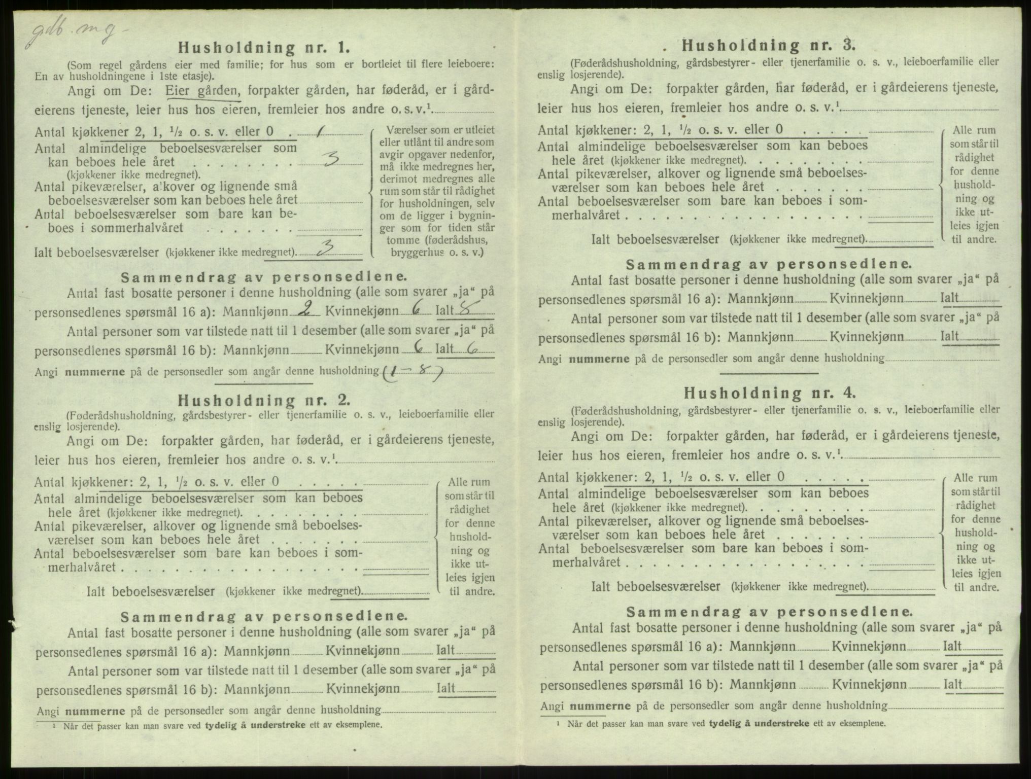 SAB, 1920 census for Herdla, 1920, p. 217