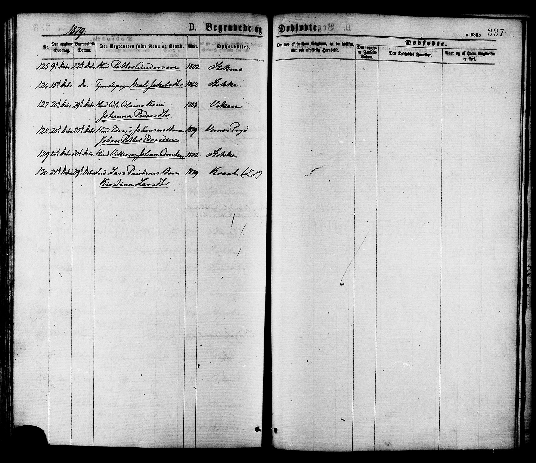 Ministerialprotokoller, klokkerbøker og fødselsregistre - Nord-Trøndelag, AV/SAT-A-1458/709/L0076: Parish register (official) no. 709A16, 1871-1879, p. 337