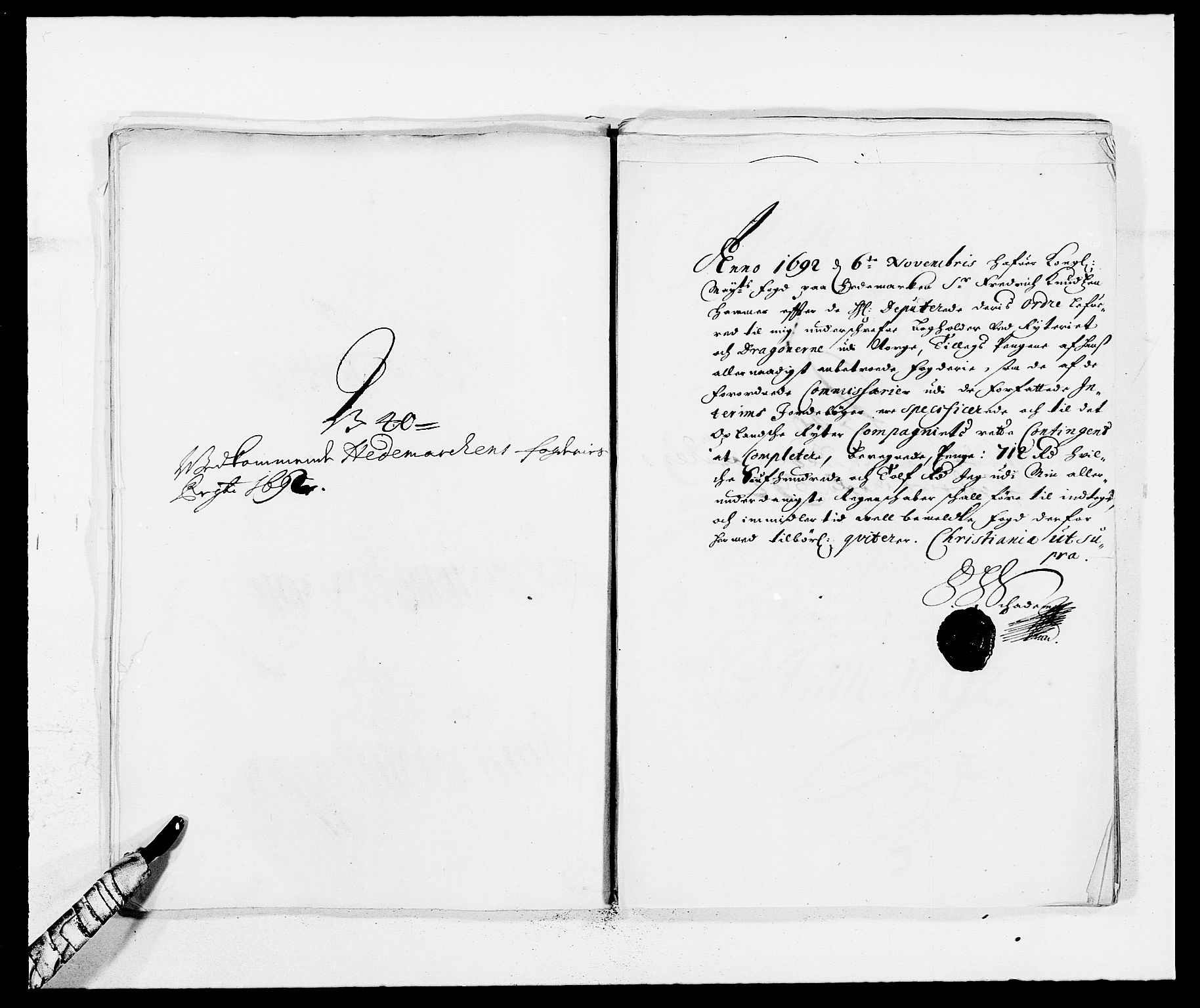 Rentekammeret inntil 1814, Reviderte regnskaper, Fogderegnskap, AV/RA-EA-4092/R16/L1032: Fogderegnskap Hedmark, 1689-1692, p. 94