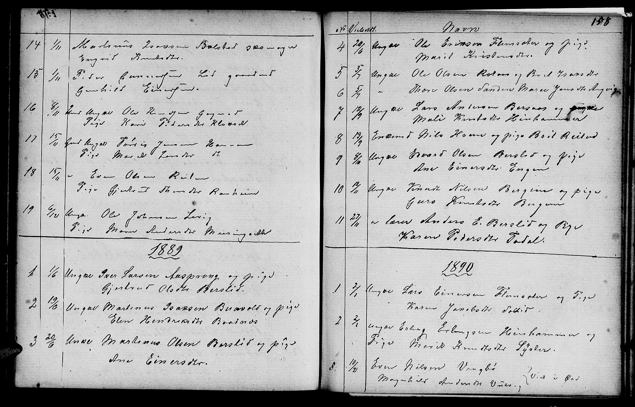 Ministerialprotokoller, klokkerbøker og fødselsregistre - Møre og Romsdal, AV/SAT-A-1454/586/L0991: Parish register (copy) no. 586C02, 1862-1892, p. 158