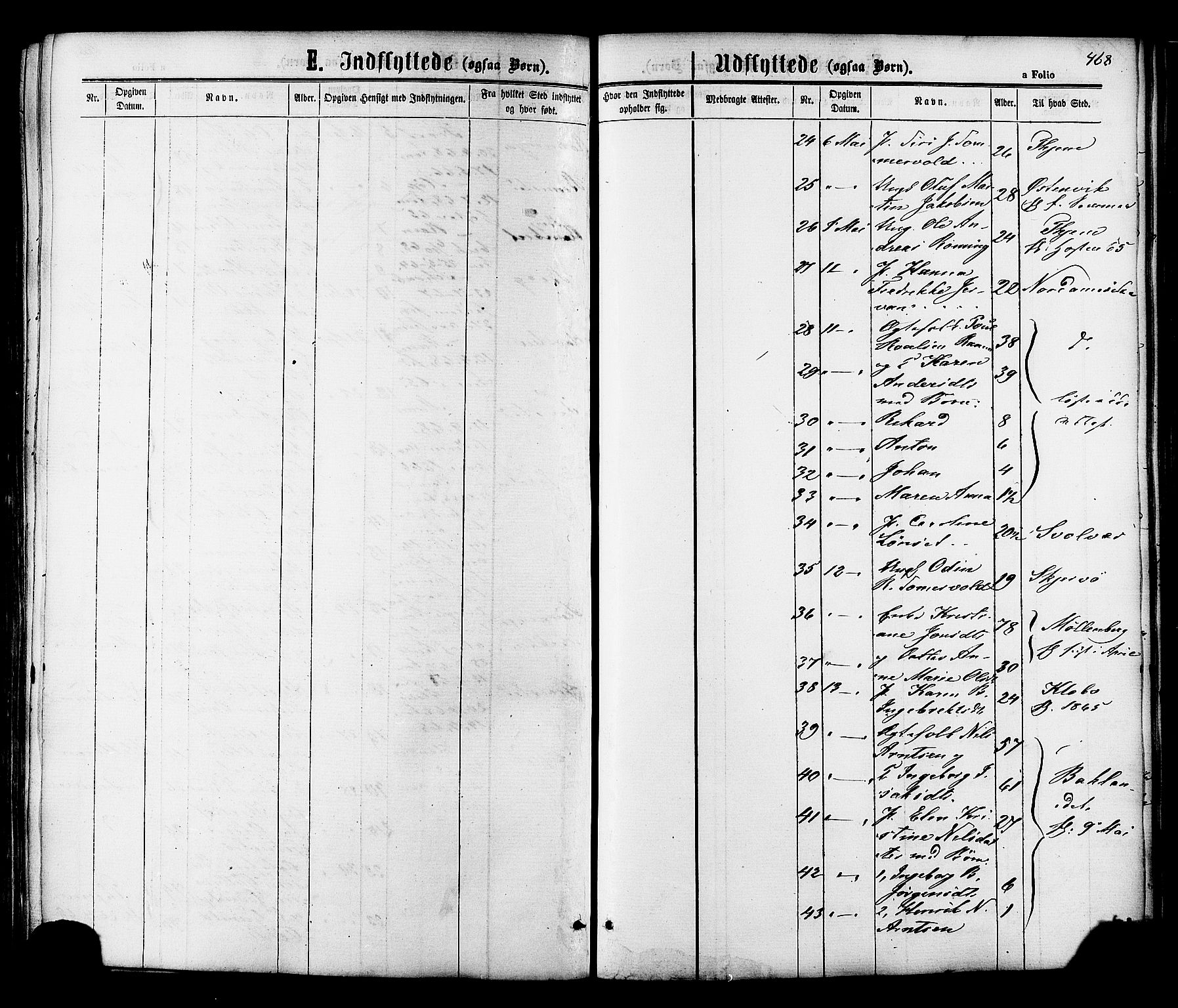 Ministerialprotokoller, klokkerbøker og fødselsregistre - Sør-Trøndelag, AV/SAT-A-1456/606/L0293: Parish register (official) no. 606A08, 1866-1877, p. 468