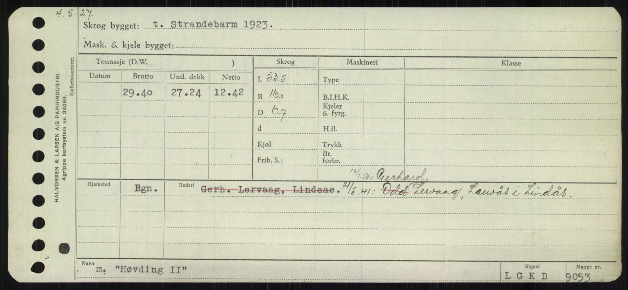 Sjøfartsdirektoratet med forløpere, Skipsmålingen, RA/S-1627/H/Ha/L0003/0001: Fartøy, Hilm-Mar / Fartøy, Hilm-Kol, p. 203